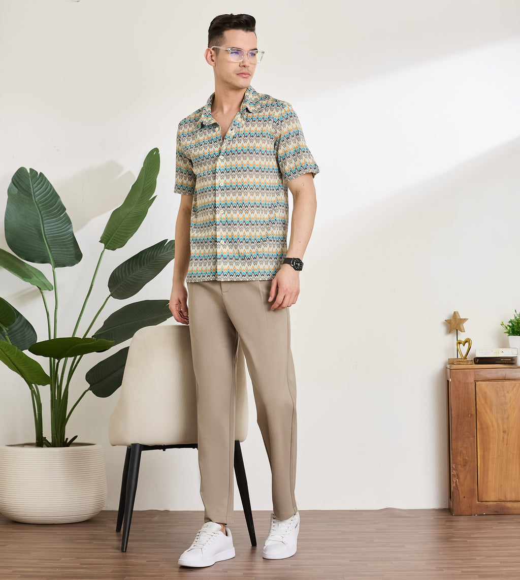 Grey Ponty Roma Relaxed Trousers