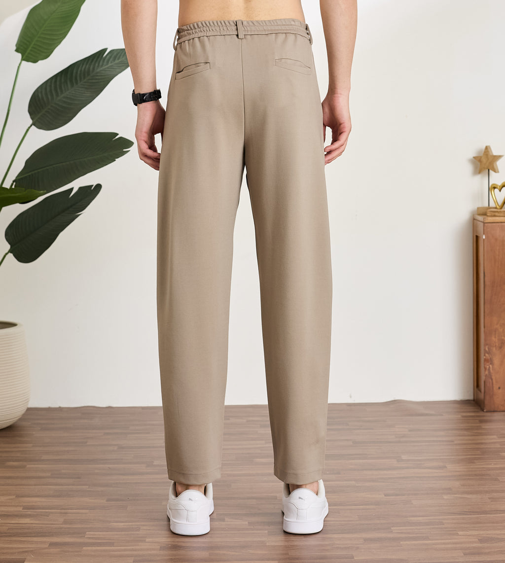 Grey Ponty Roma Relaxed Trousers