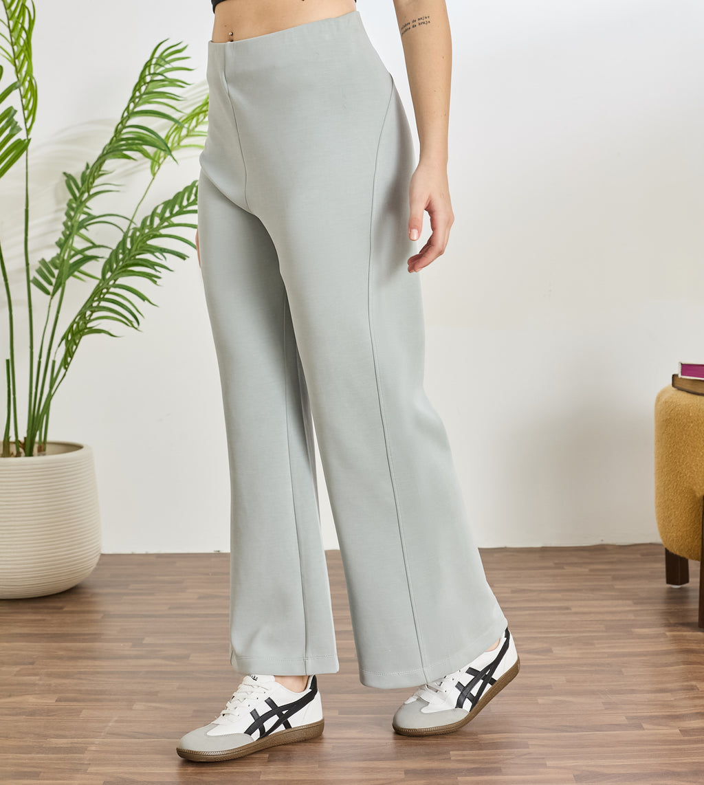Jade Grey Modal Knit Pants