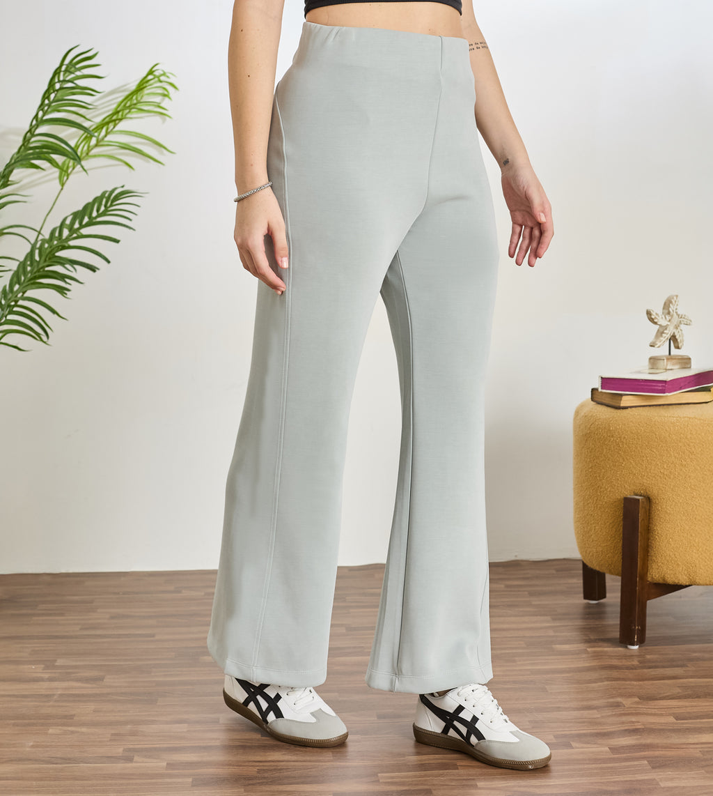 Jade Grey Modal Knit Pants