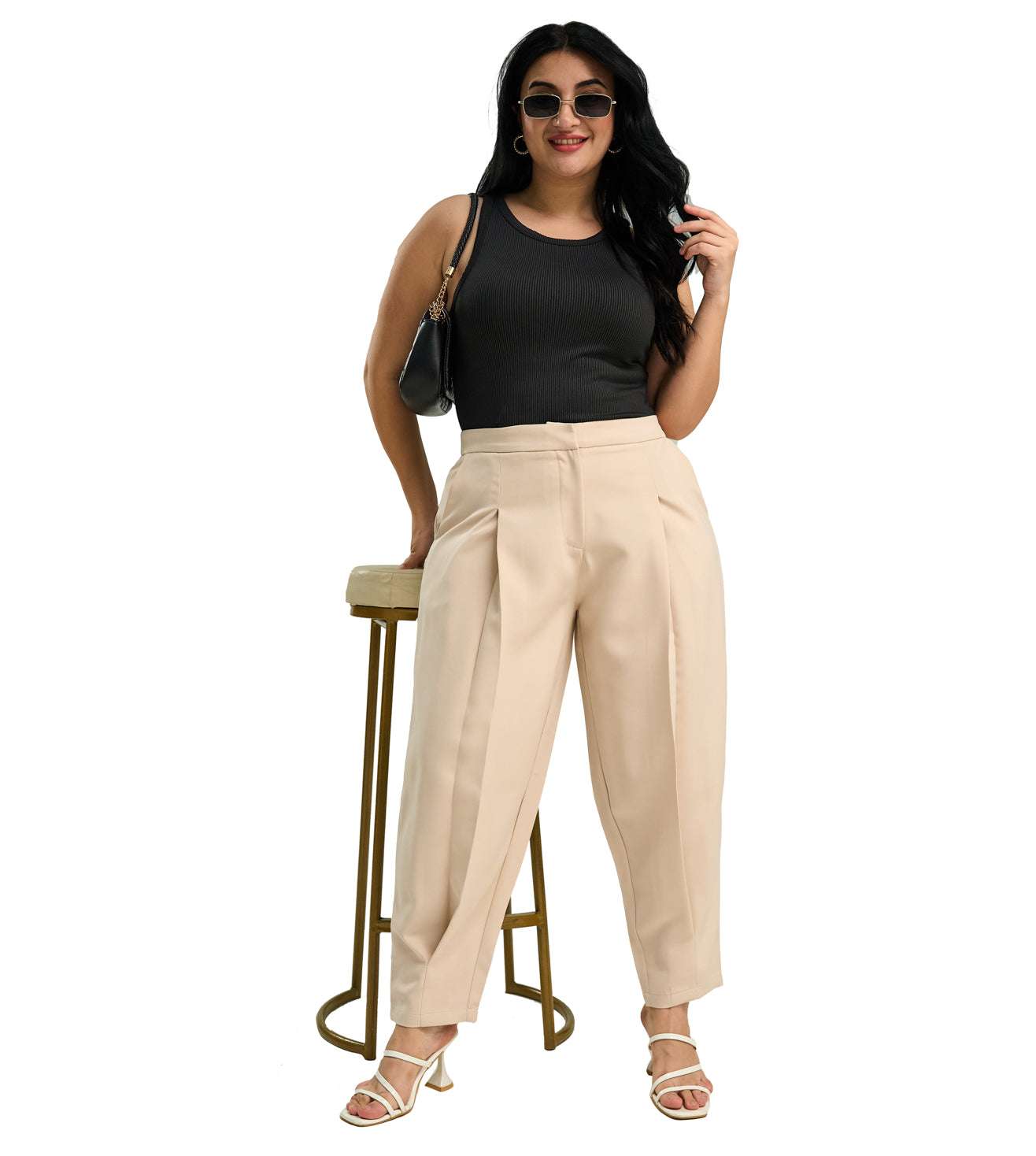 Polyester Spandex Formal Office Wear Pants