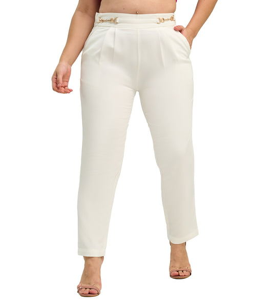 Polyester Spandex Formal Pants