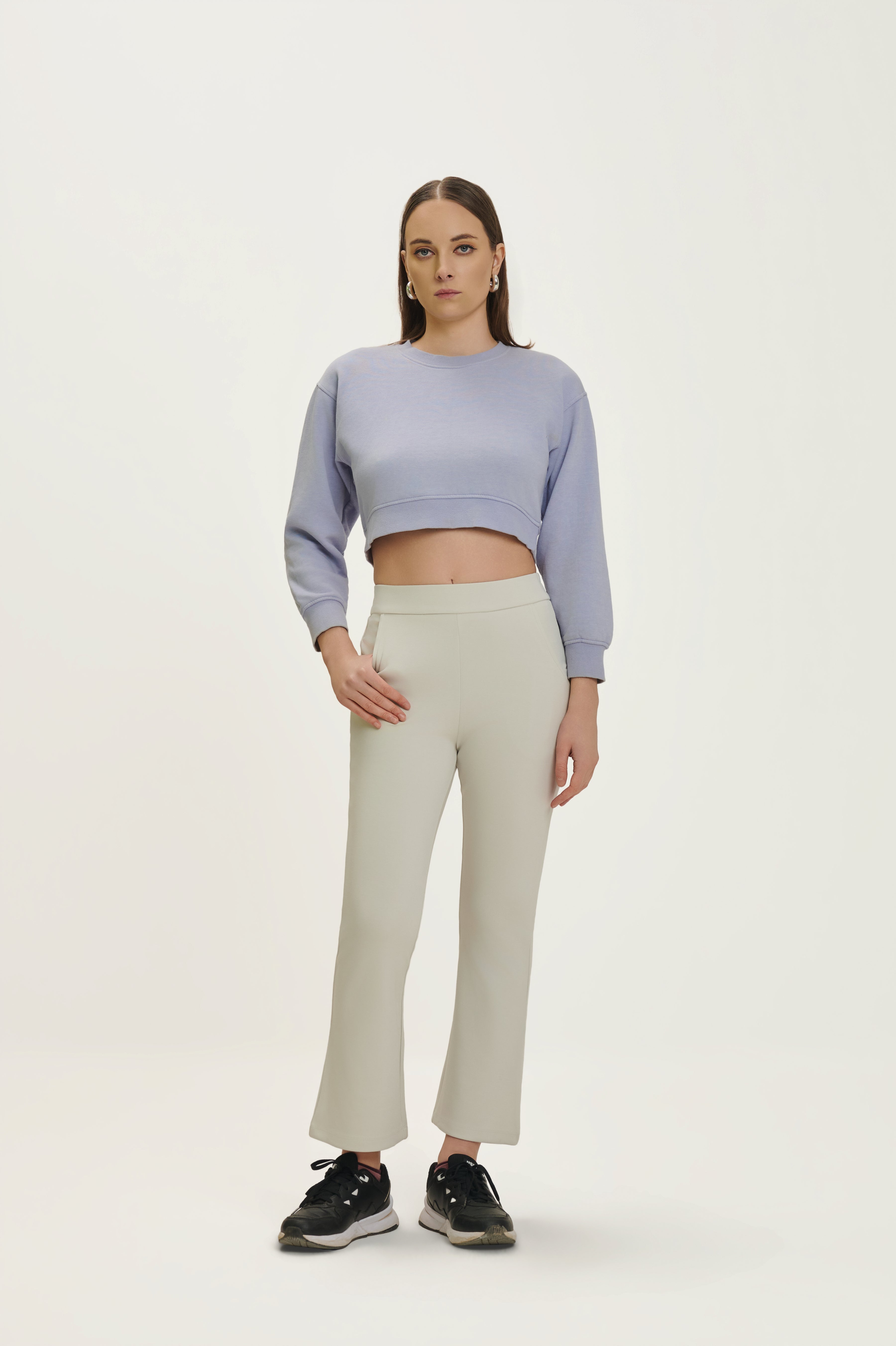 Modal Blend Flared Comfort Pants