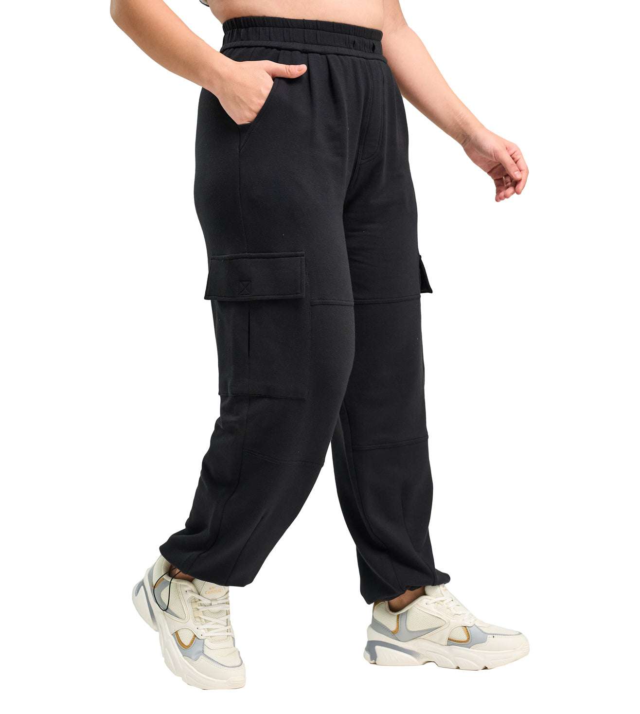 Modal Fleece Cargo Trousers