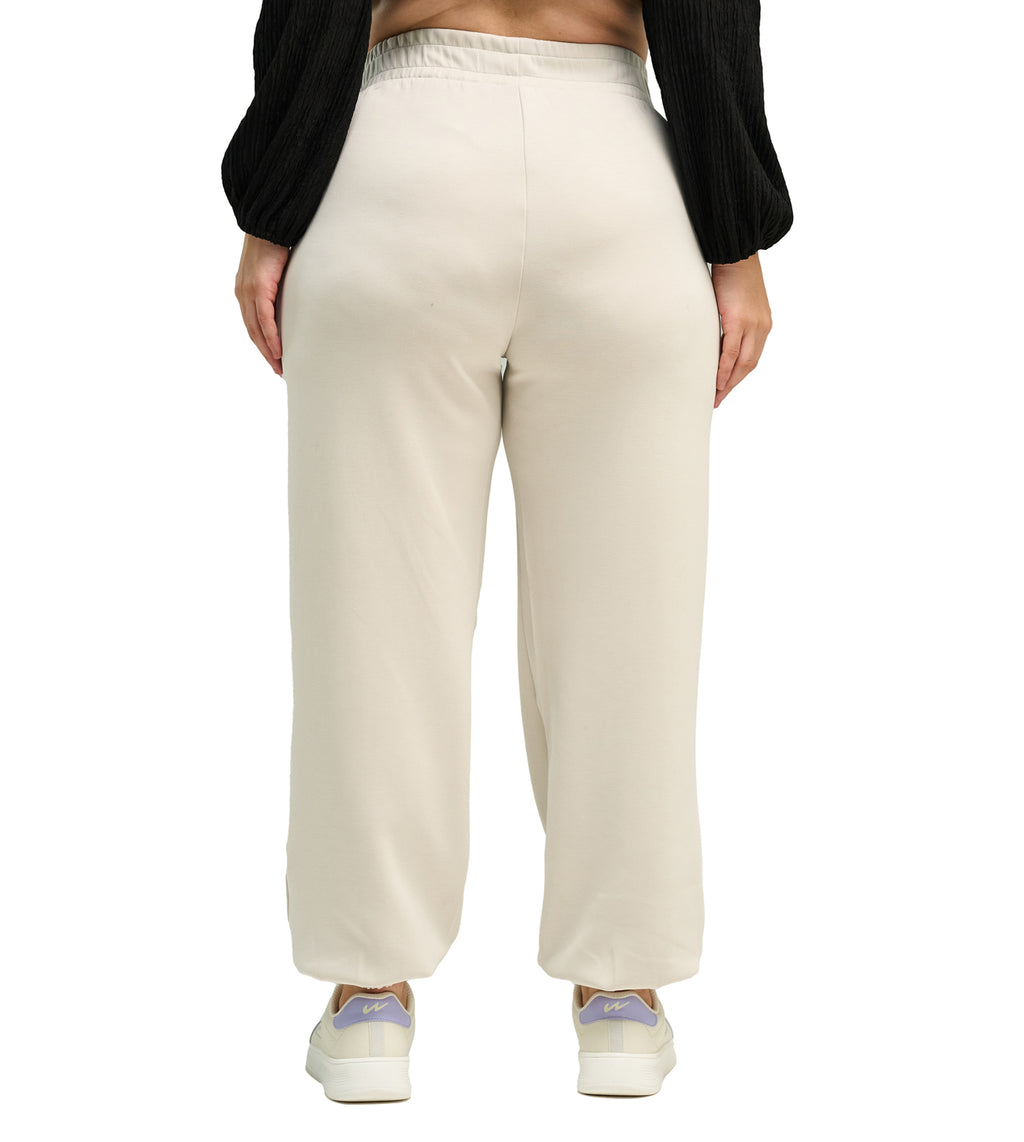 Off White Modal Bootcut Pants