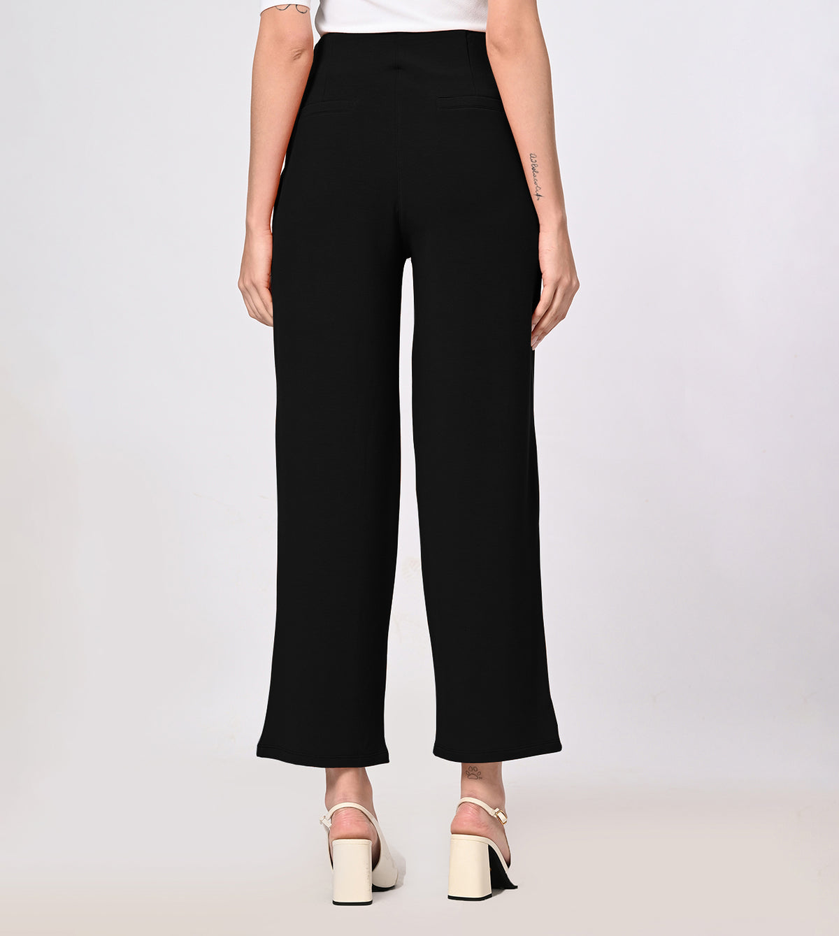 Modal Fleece Pleated Trousers