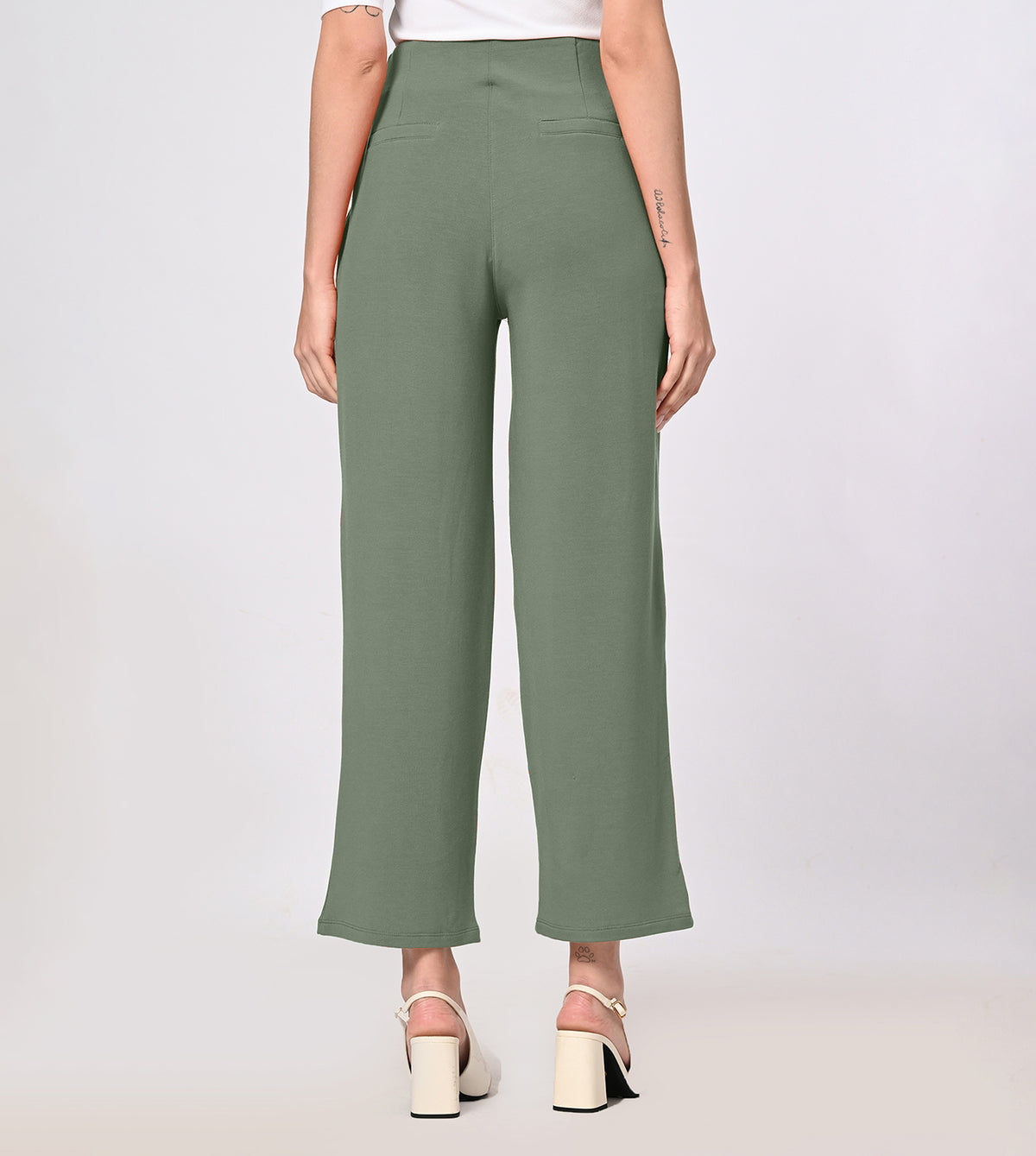 Modal Fleece Pleated Trousers