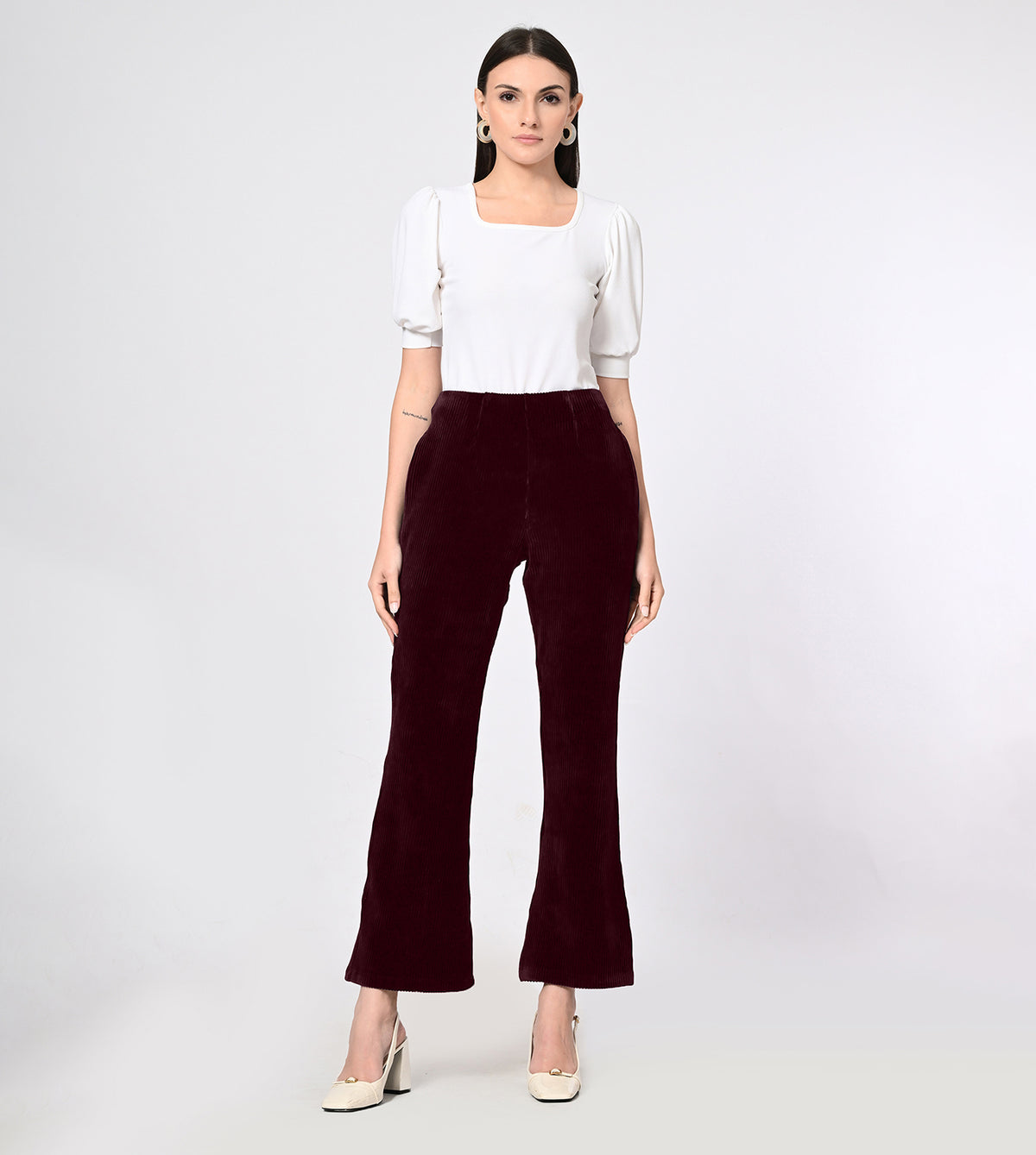 Corduroy Flared Comfort Pants