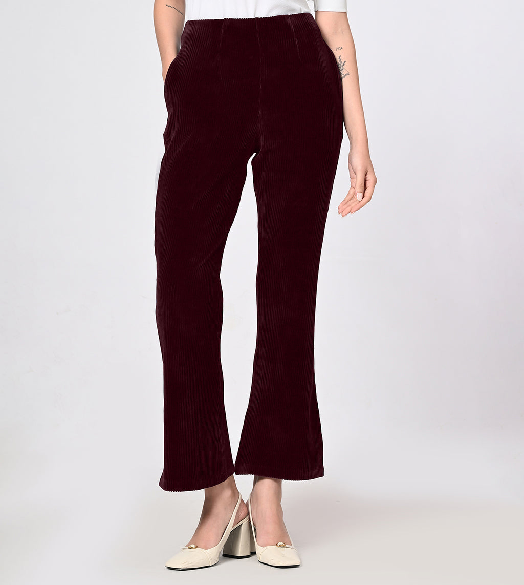 Corduroy Flared Comfort Pants