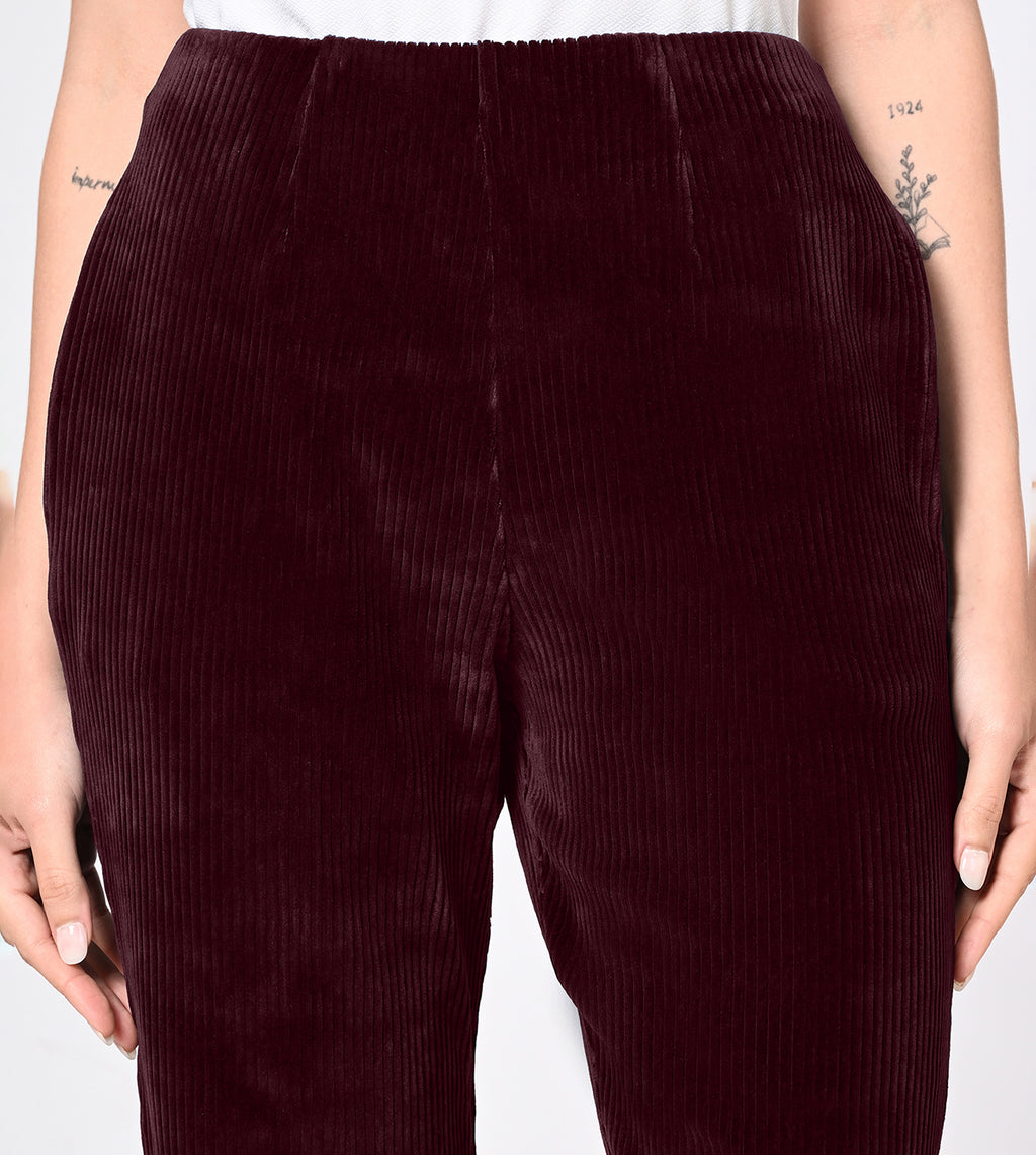 Corduroy Flared Comfort Pants