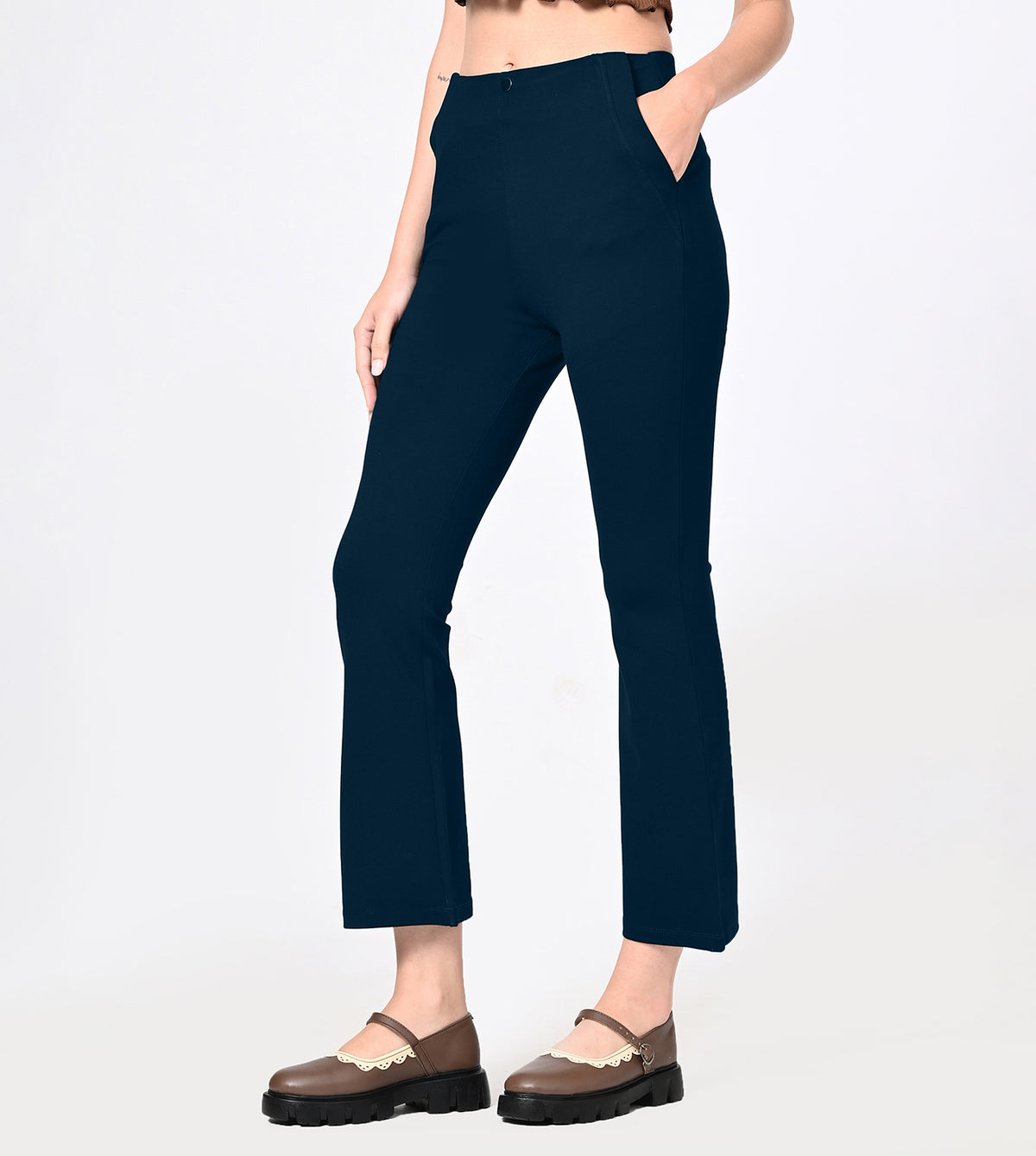 Ponty Roma Flared Ankle Pants