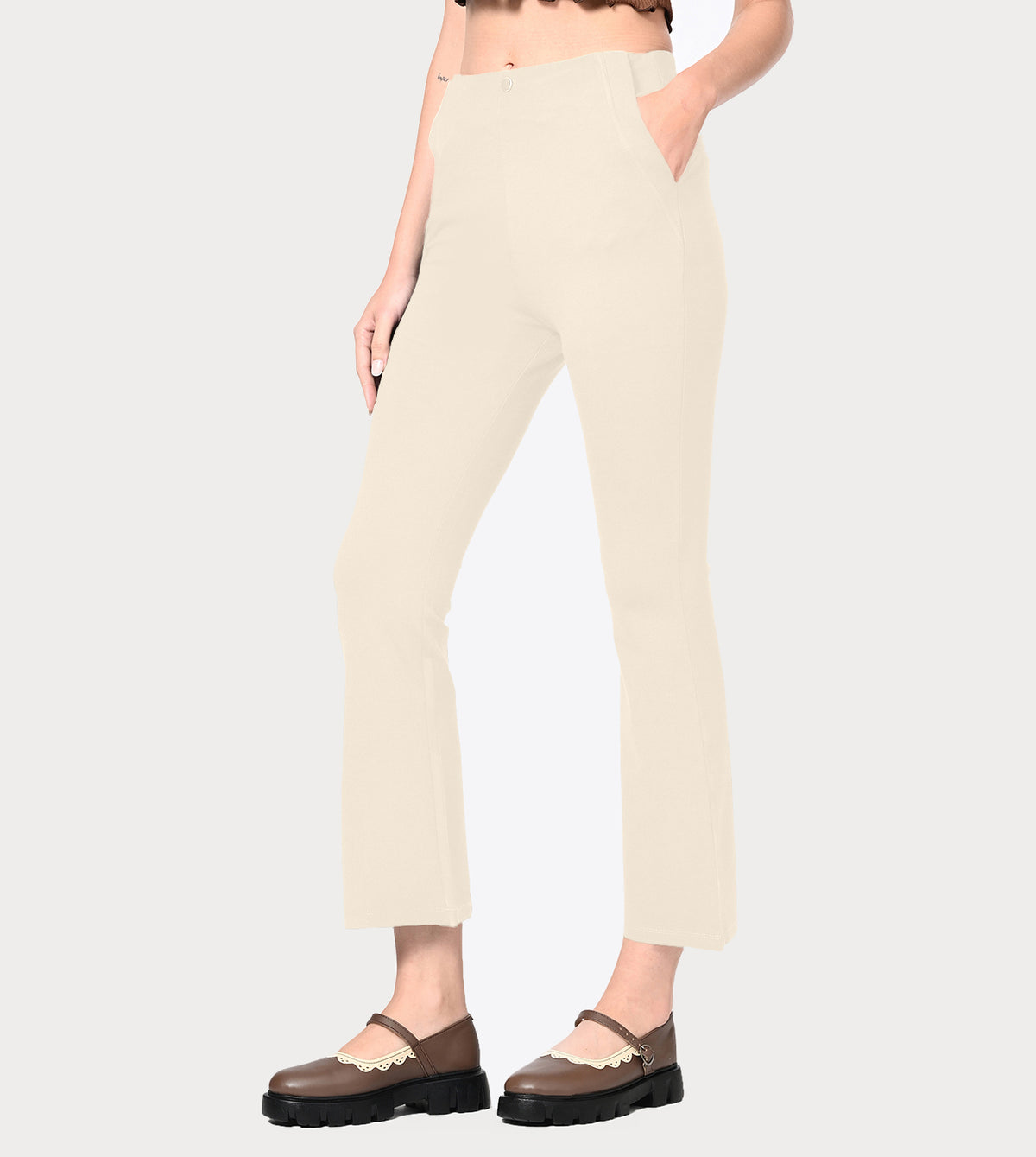Ponty Roma Flared Ankle Pants