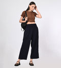 Rayon High Waisted Bell Bottom Trousers - Marvel