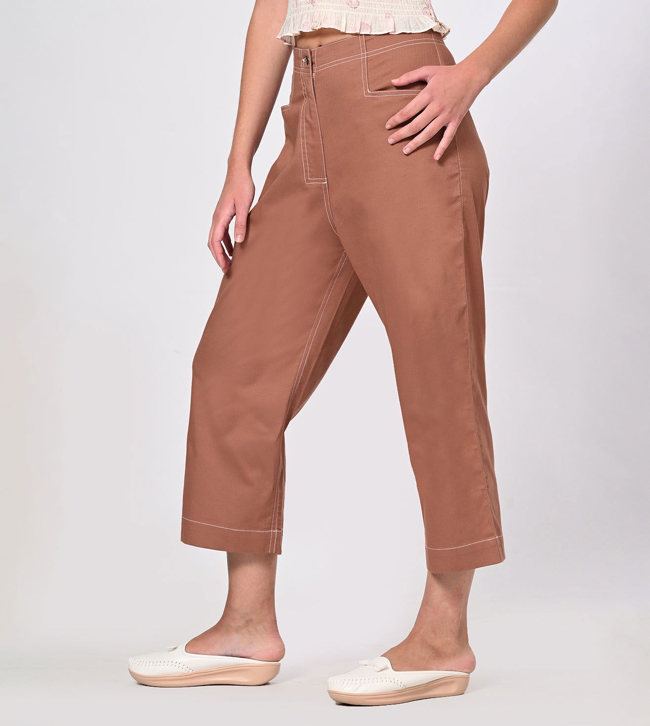 Rayon Wide Leg Culottes - Marvel