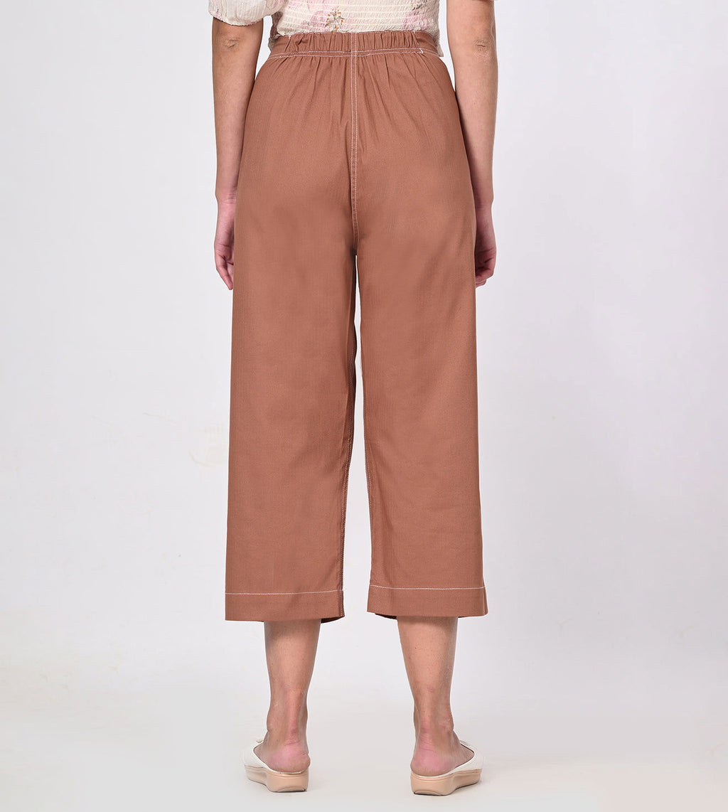Rayon Wide Leg Culottes - Marvel