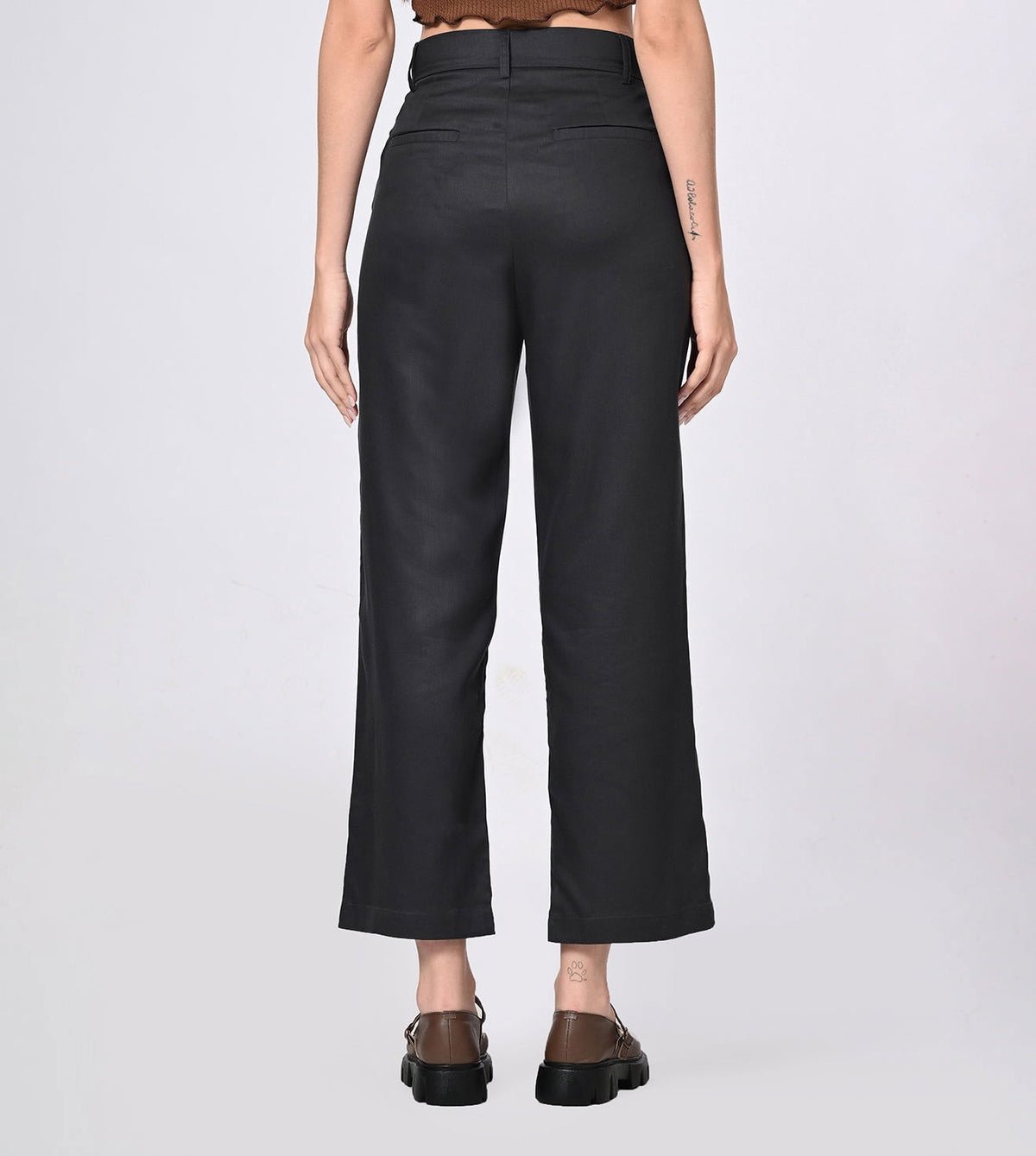 Tencel High Waisted Bell Bottom Formal Pants - Marvel