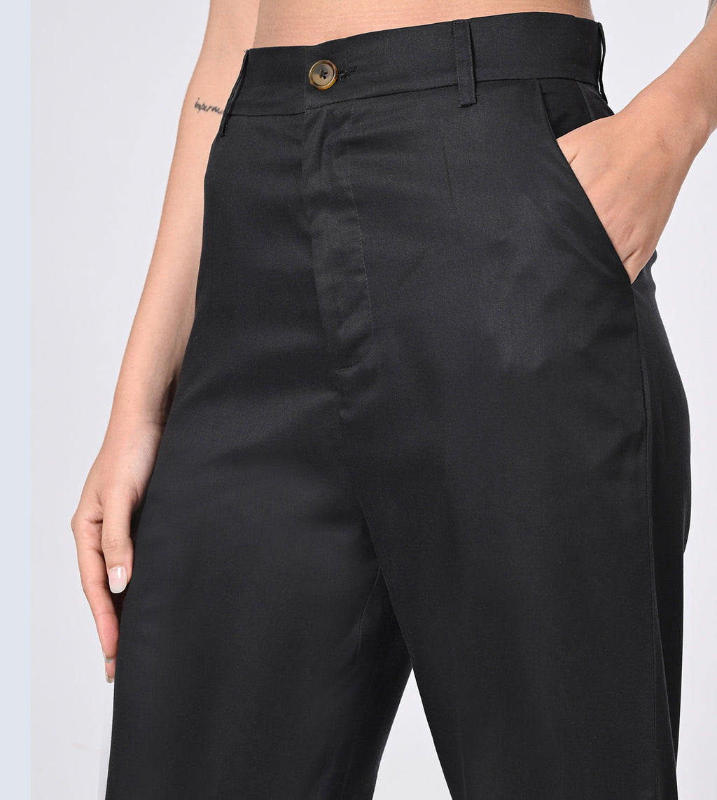 Tencel High Waisted Bell Bottom Formal Pants - Marvel
