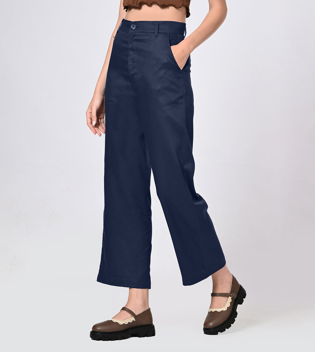 Straight Leg Tailored Trousers