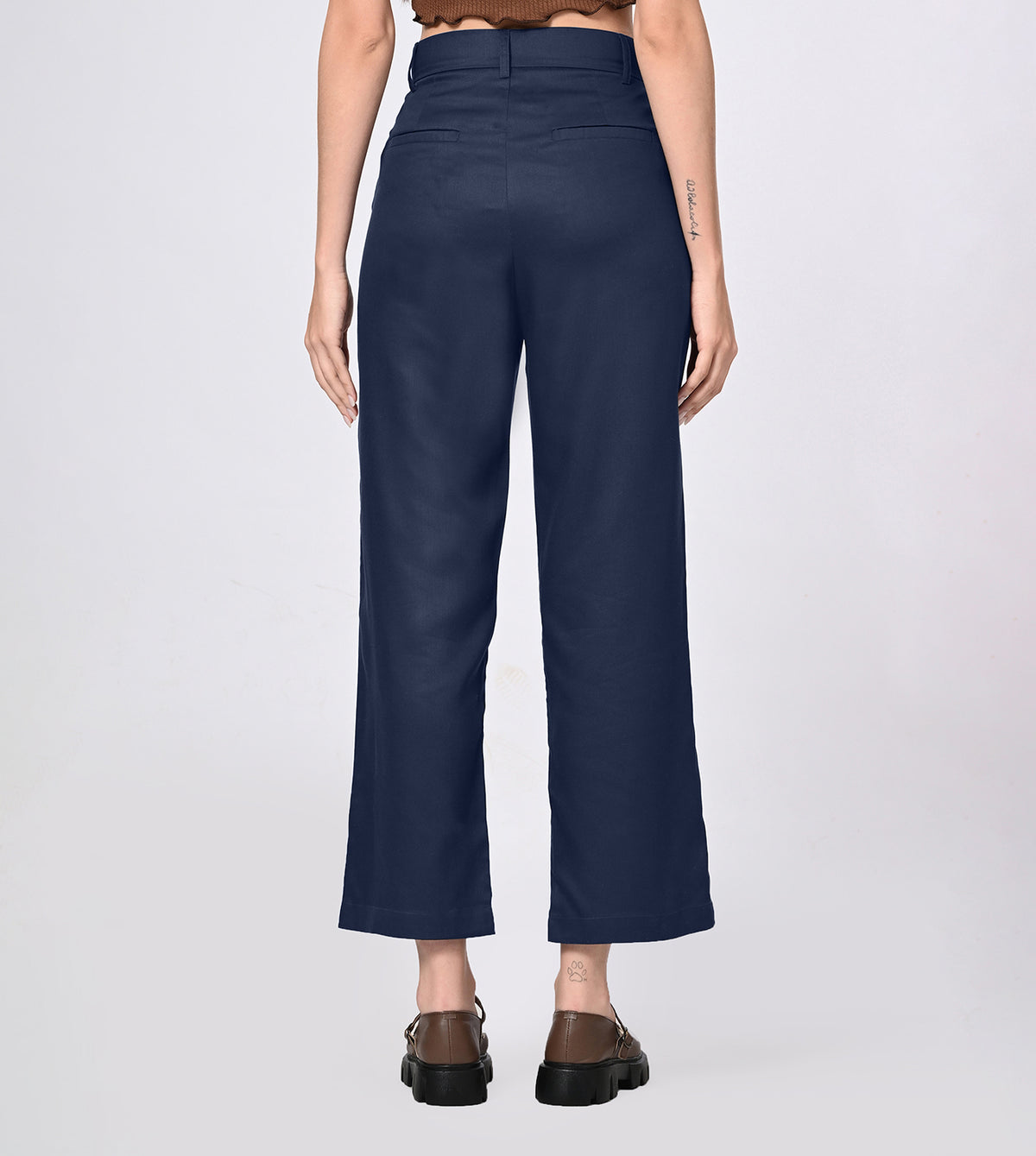 Straight Leg Tailored Trousers