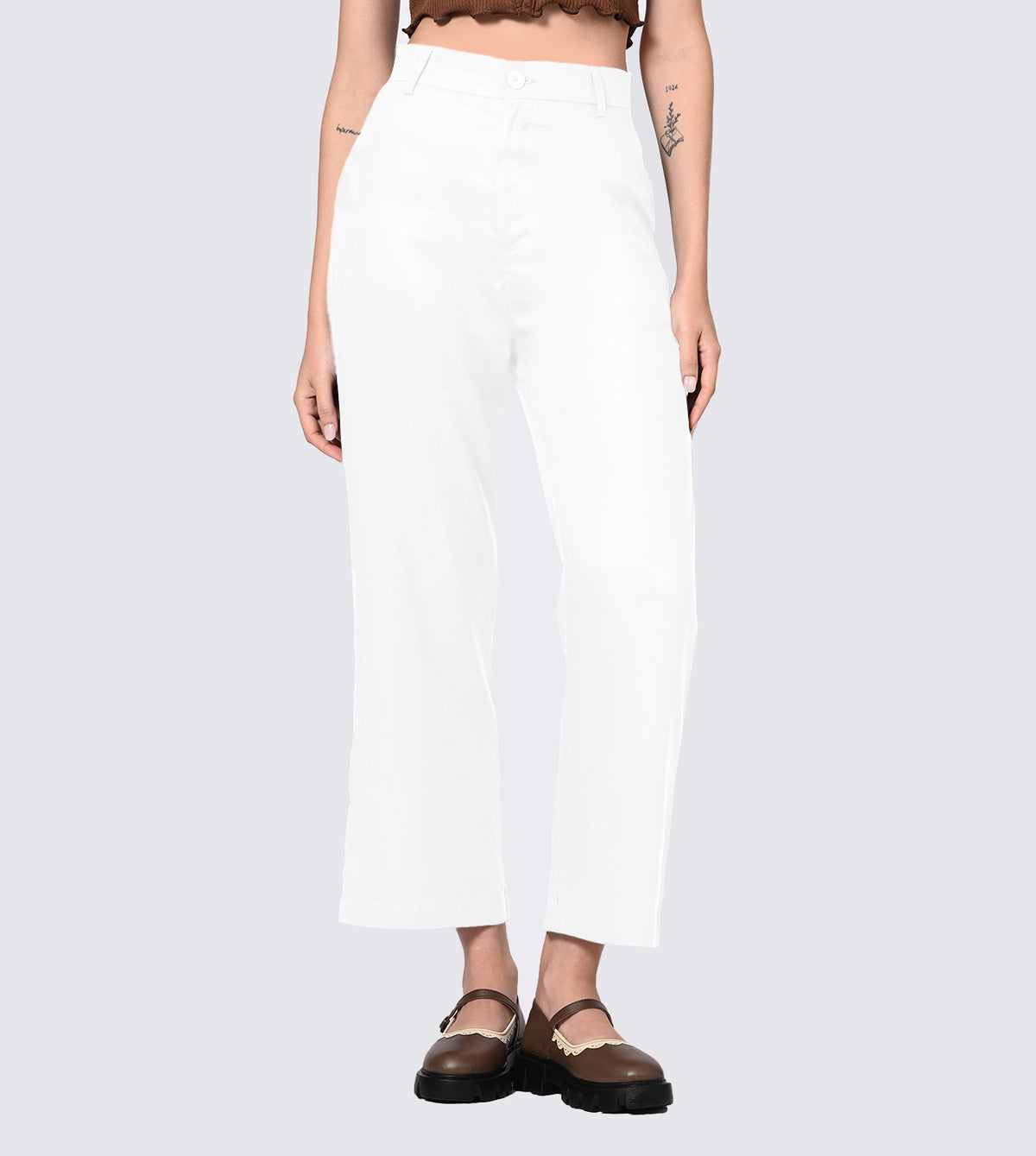 Straight Leg Tailored Trousers