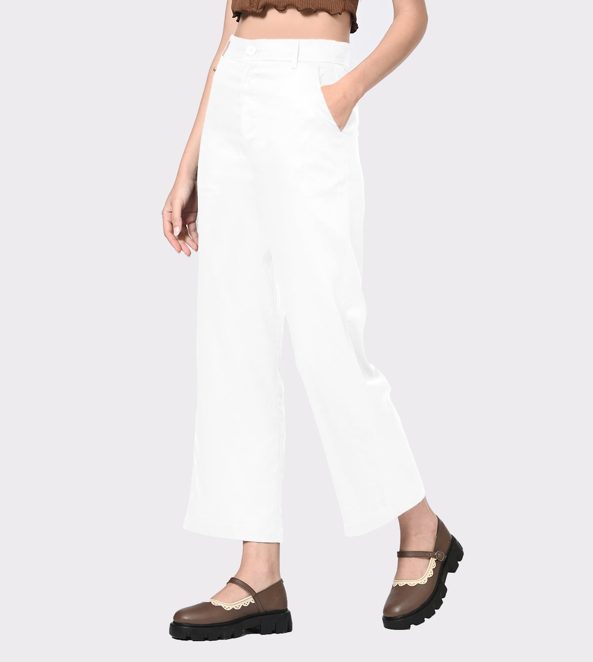 Straight Leg Tailored Trousers
