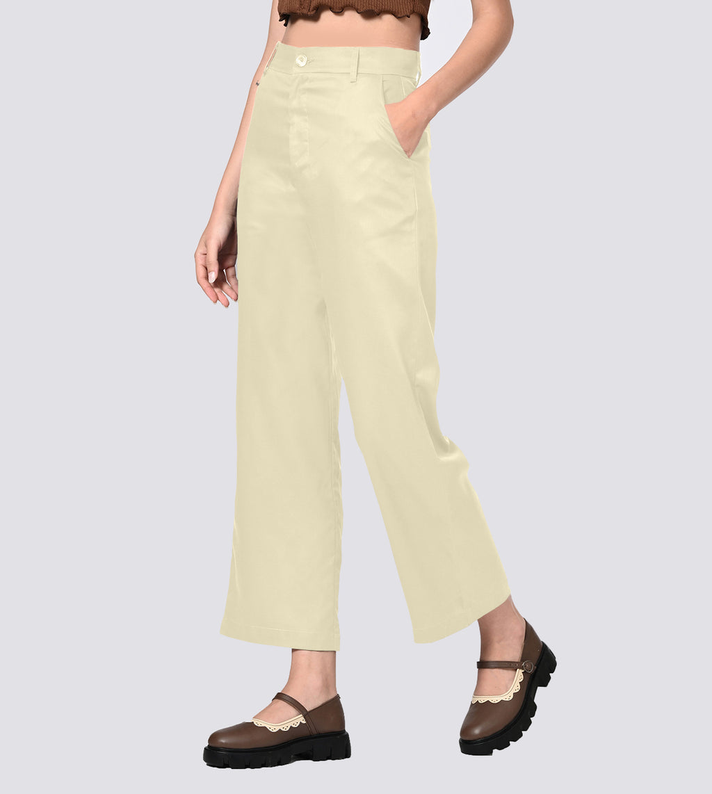 Straight Leg Tailored Trousers