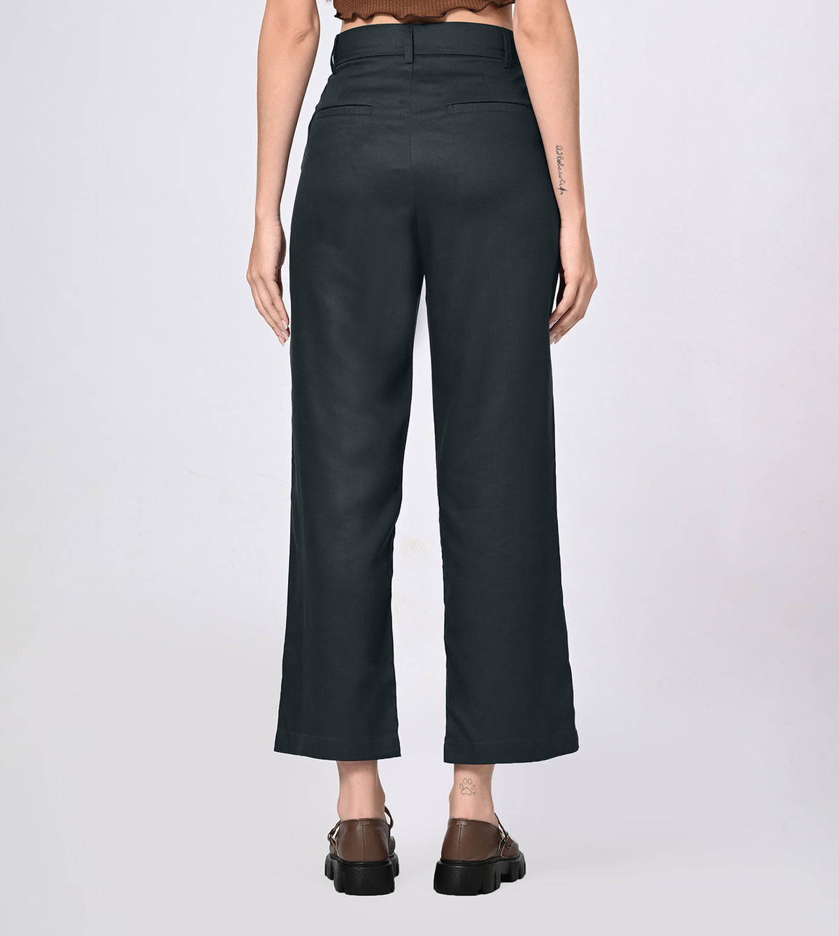 Straight Leg Tailored Trousers