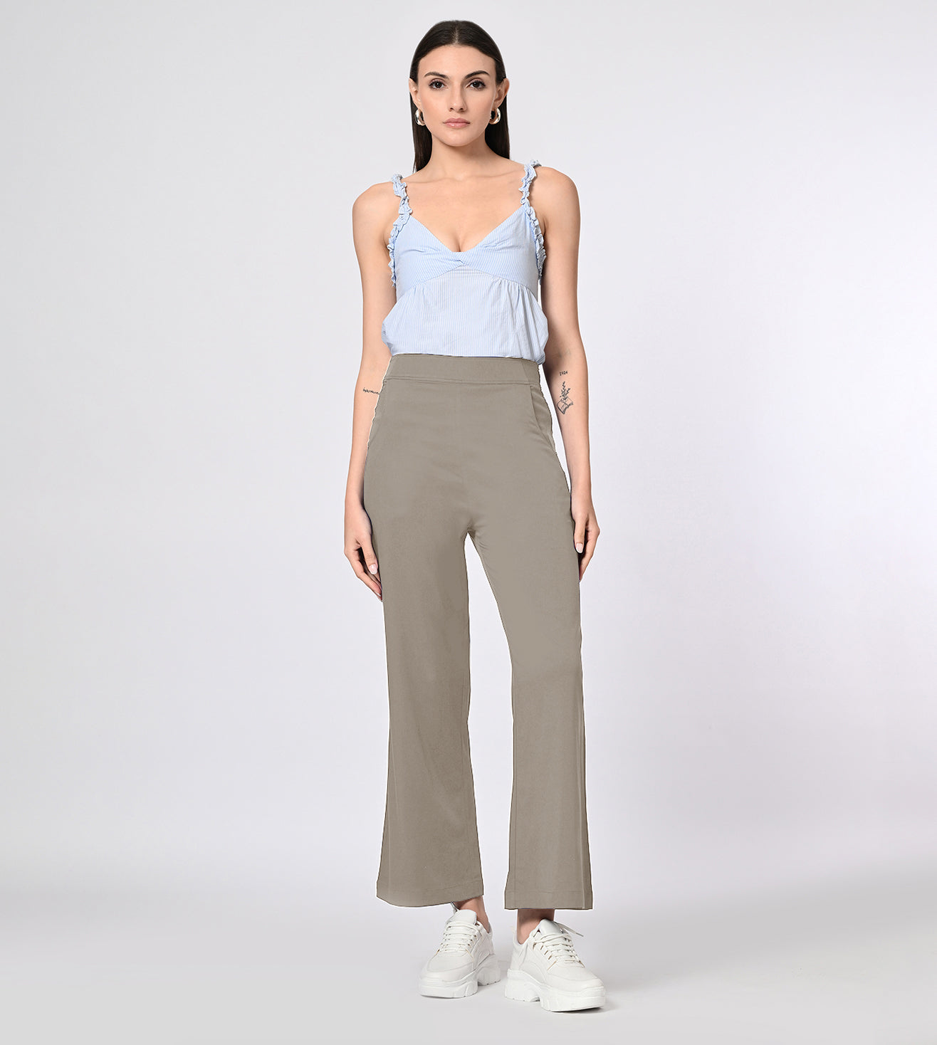 Rayon Spandex PullOn Flared Pants