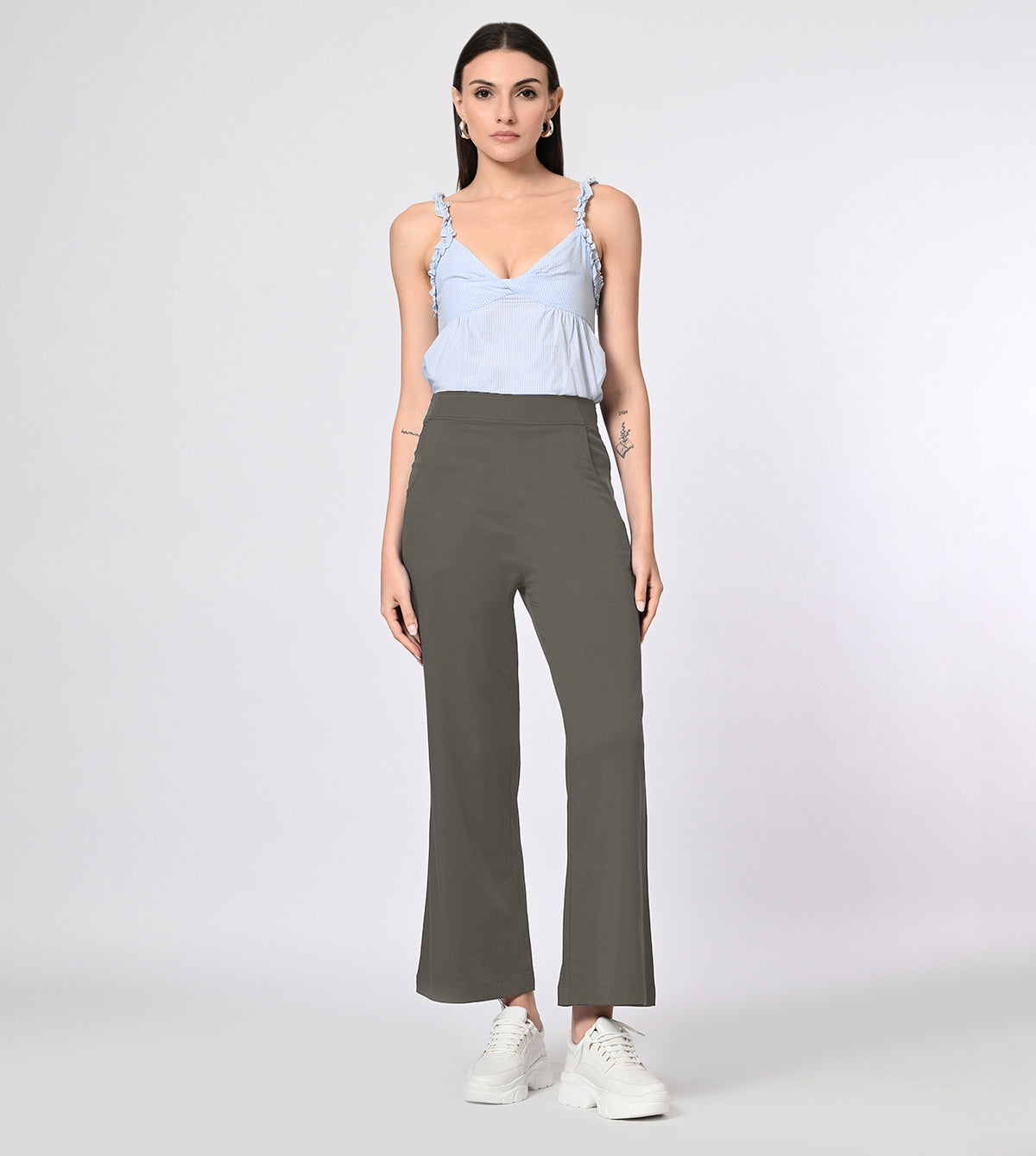Rayon Spandex PullOn Flared Pants