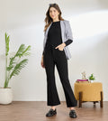 Black Ponty Roma Flared Pants