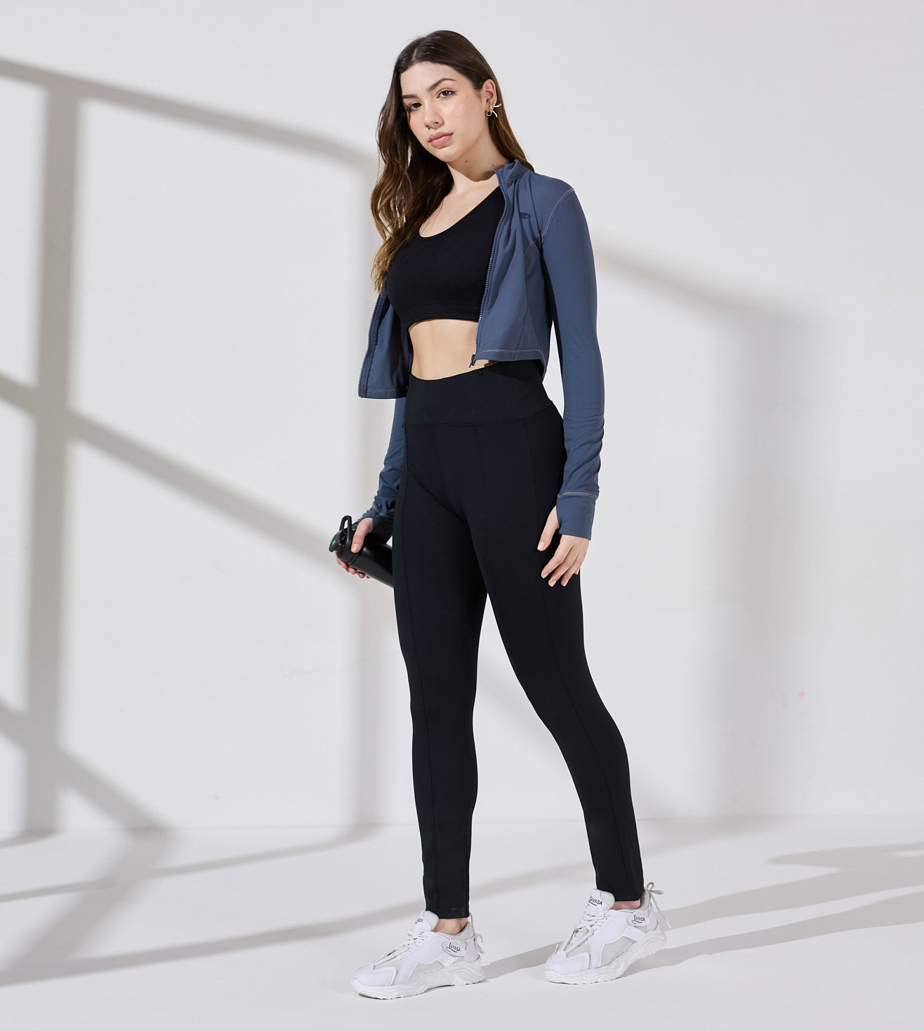 Ultimate Black Nylon Spandex Active Leggings