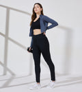 Ultimate Black Nylon Spandex Active Leggings