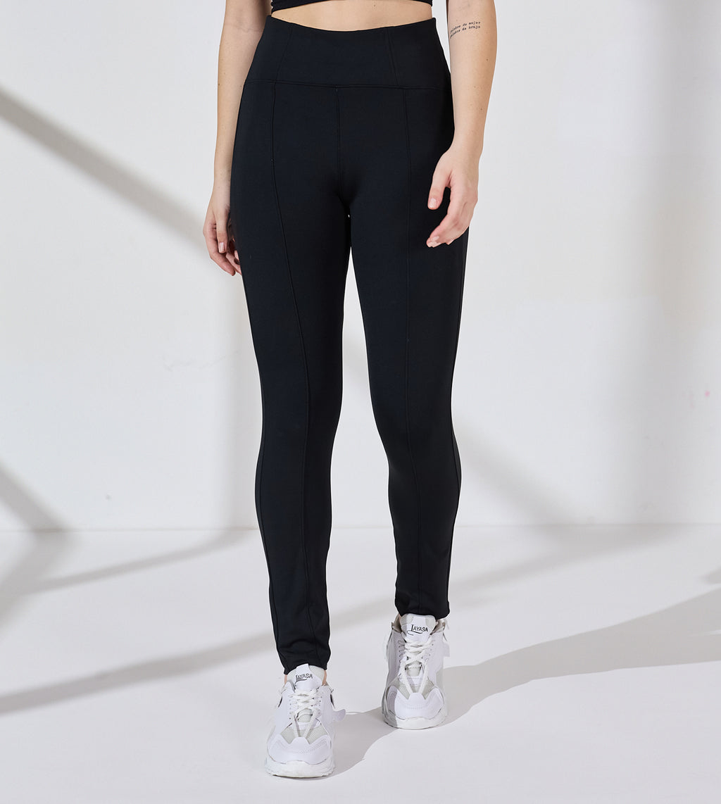 Ultimate Black Nylon Spandex Active Leggings
