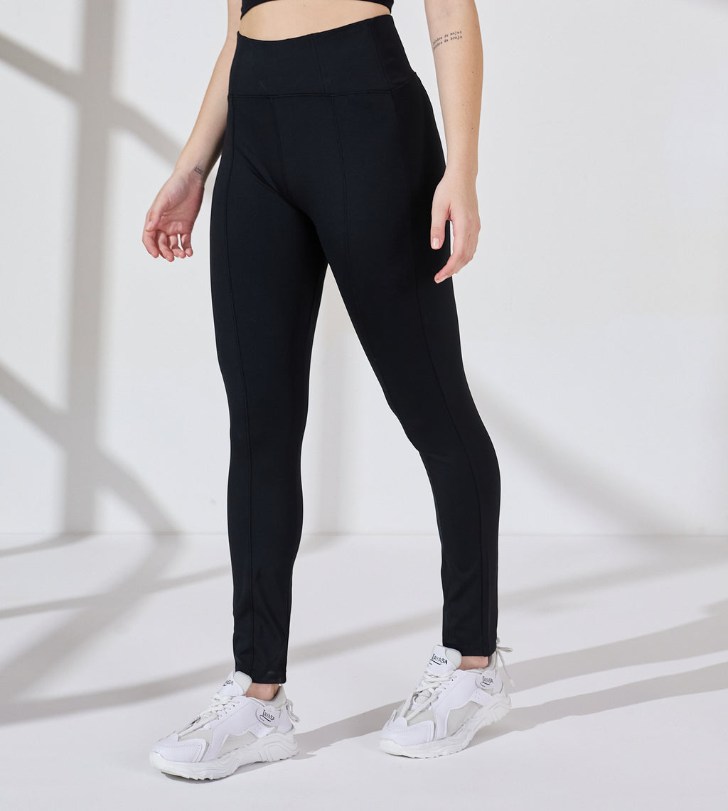 Ultimate Black Nylon Spandex Active Leggings