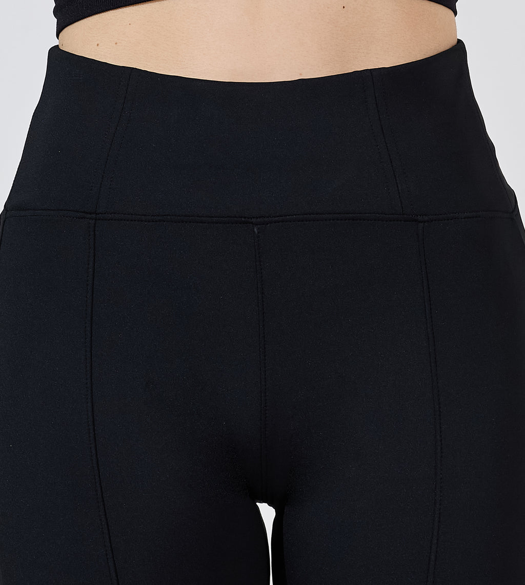 Ultimate Black Nylon Spandex Active Leggings