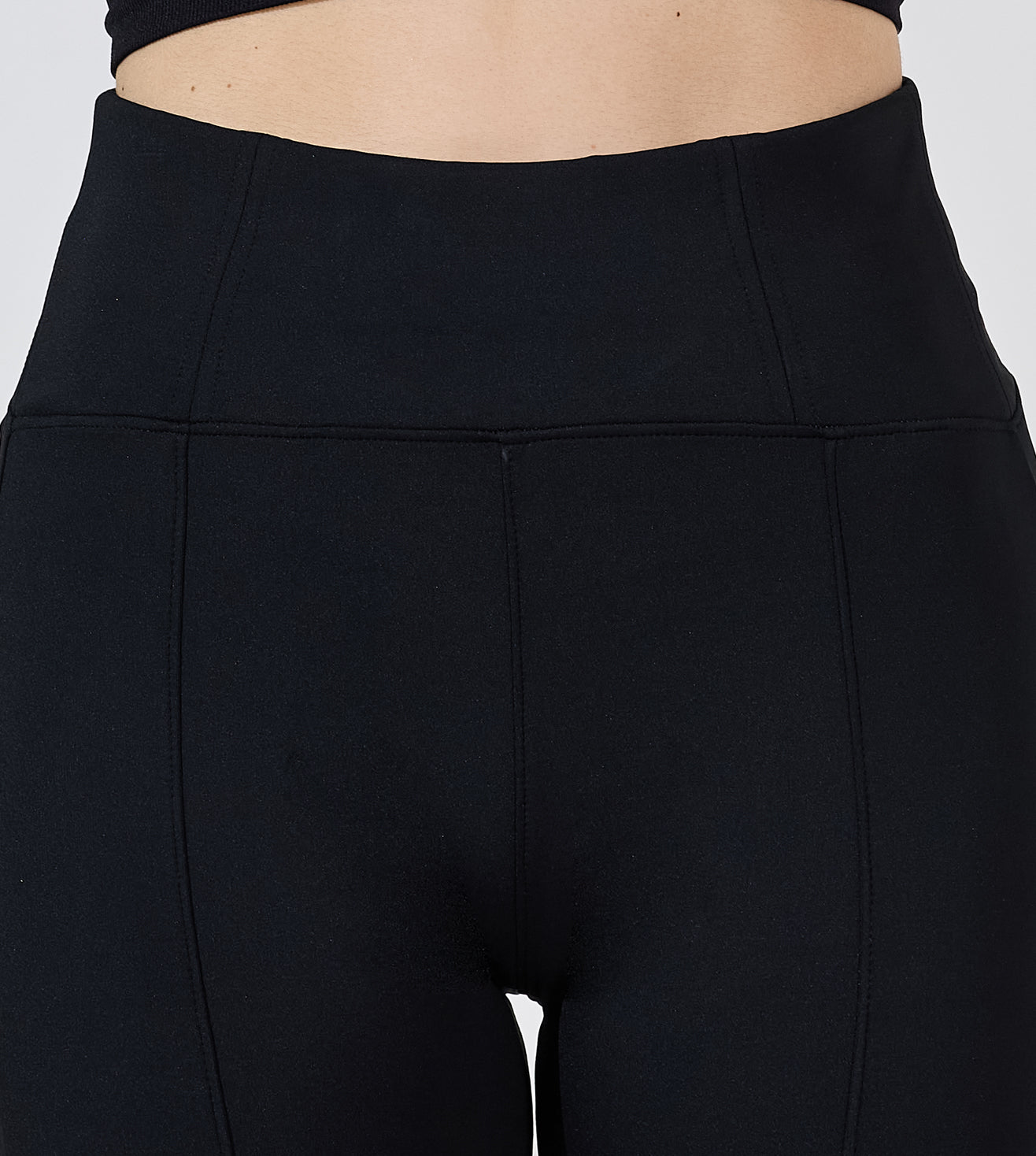 Ultimate Black Nylon Spandex Active Leggings
