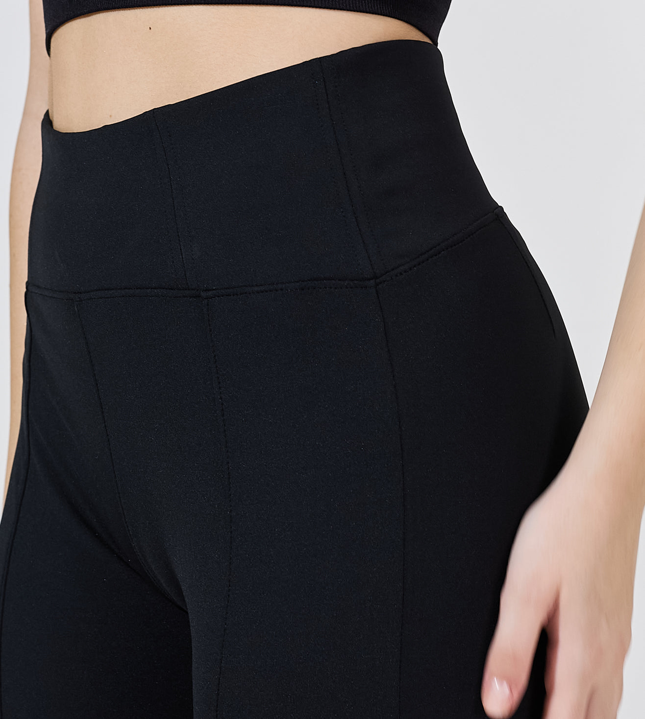 Ultimate Black Nylon Spandex Active Leggings