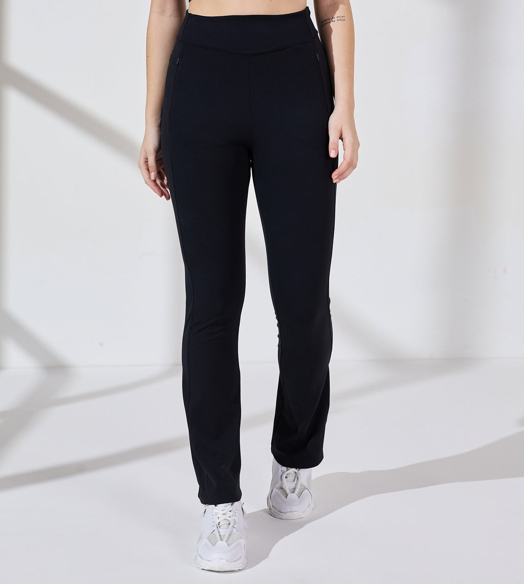 Ultimate Black Nylon Spandex Active Pants