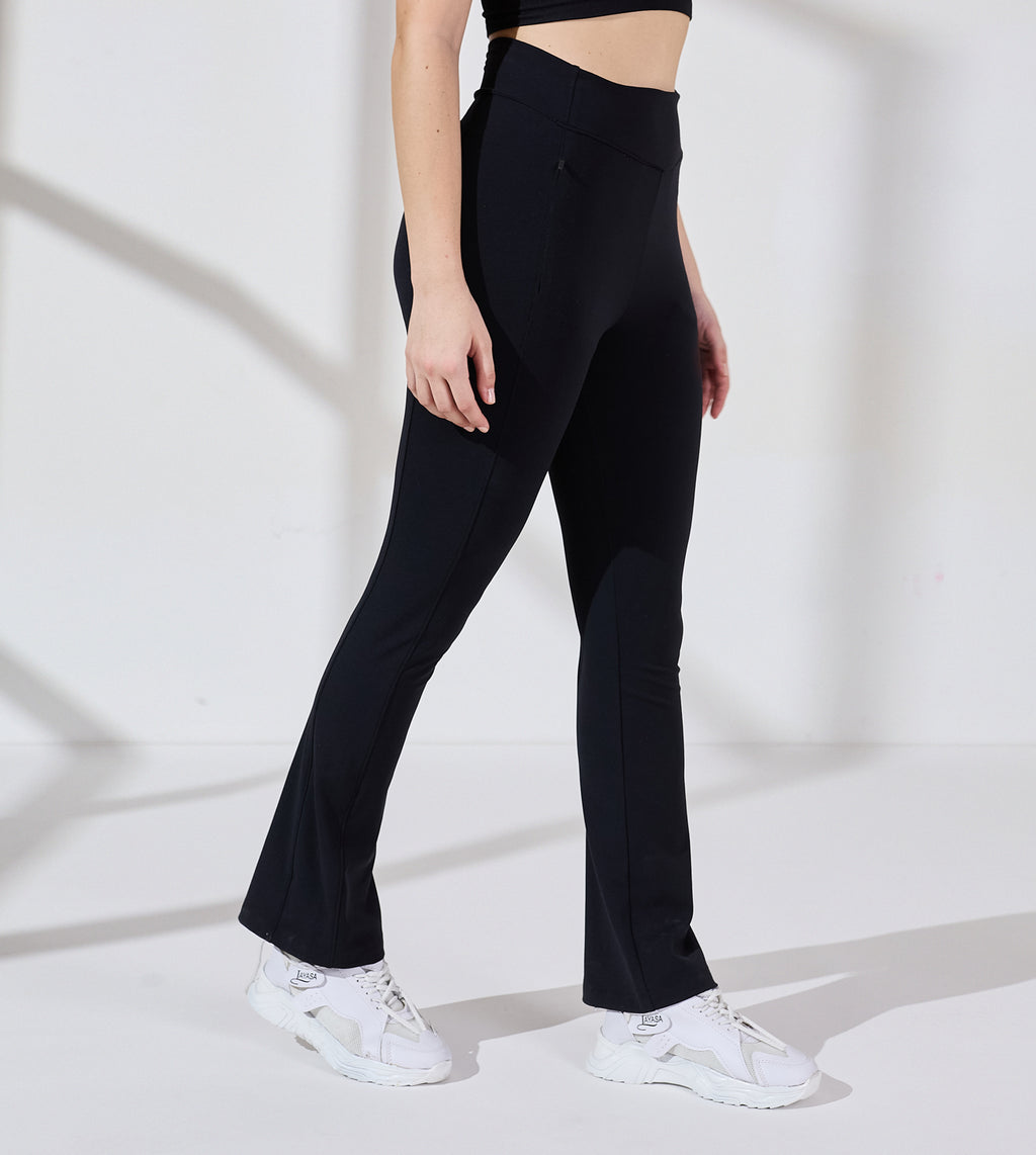 Ultimate Black Nylon Spandex Active Pants