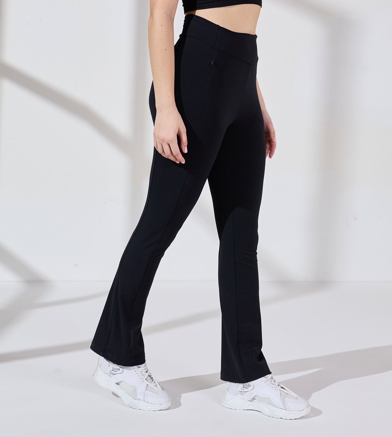 Ultimate Black Nylon Spandex Active Pants