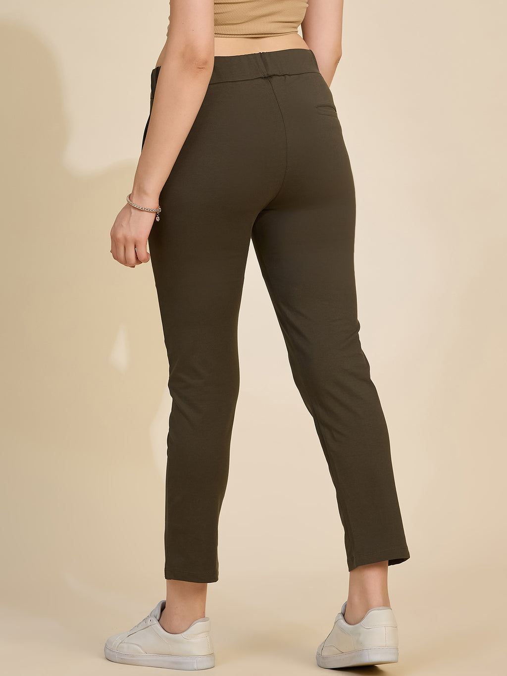 Olive Women's Mid-Rise Drawstring Tarry Pants