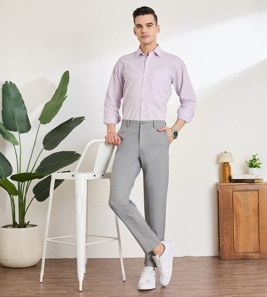 Poly Stretch Smart Formal Trousers