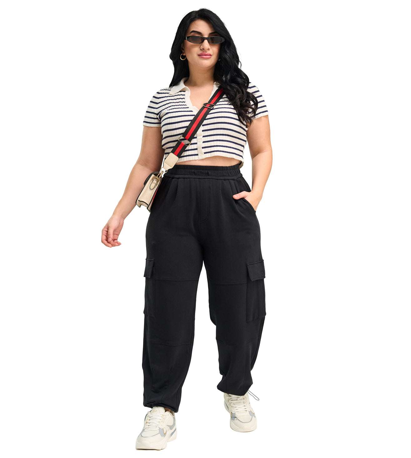 Modal Fleece Cargo Trousers - Marvel