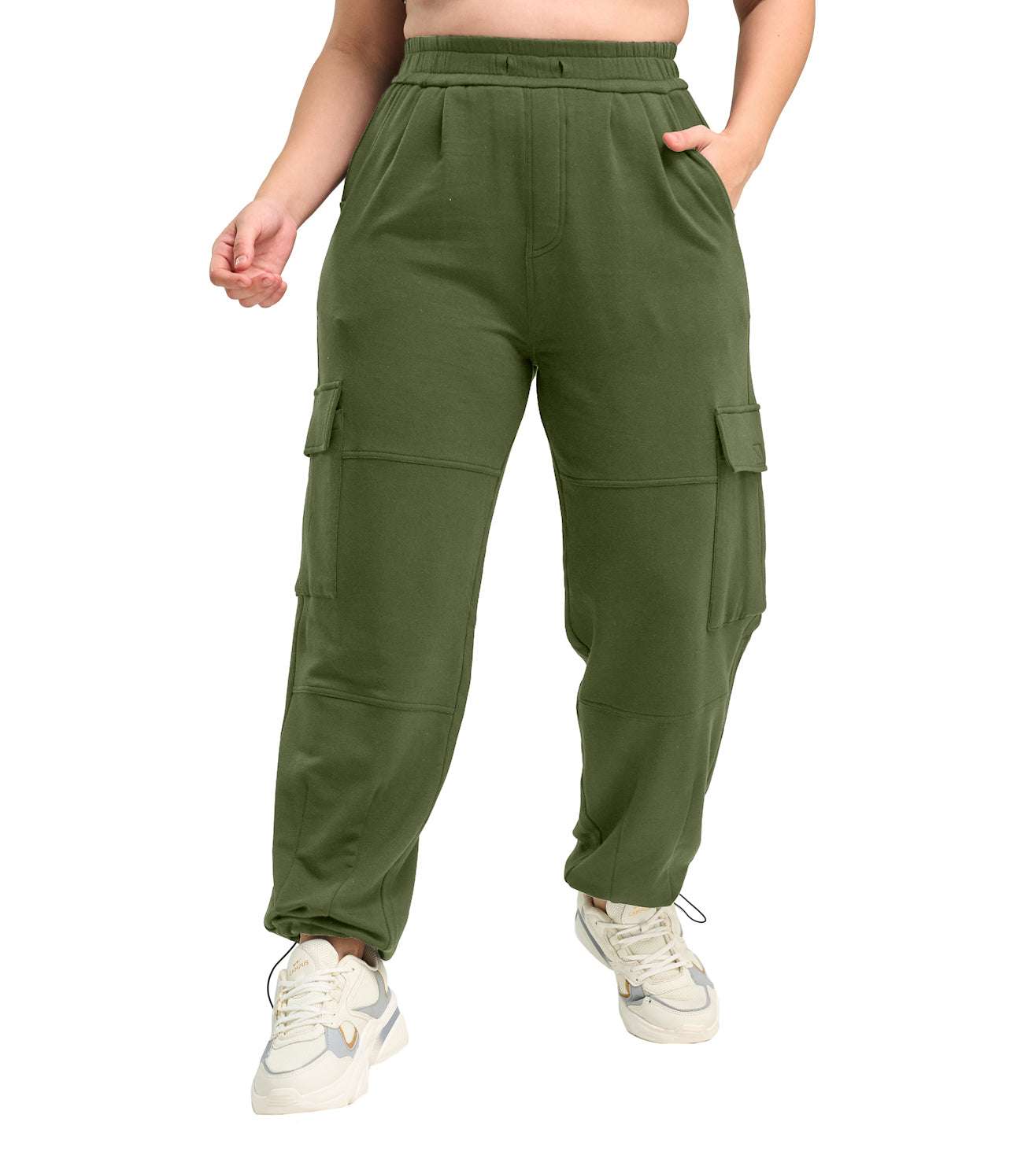 Modal Fleece Cargo Trousers - Marvel