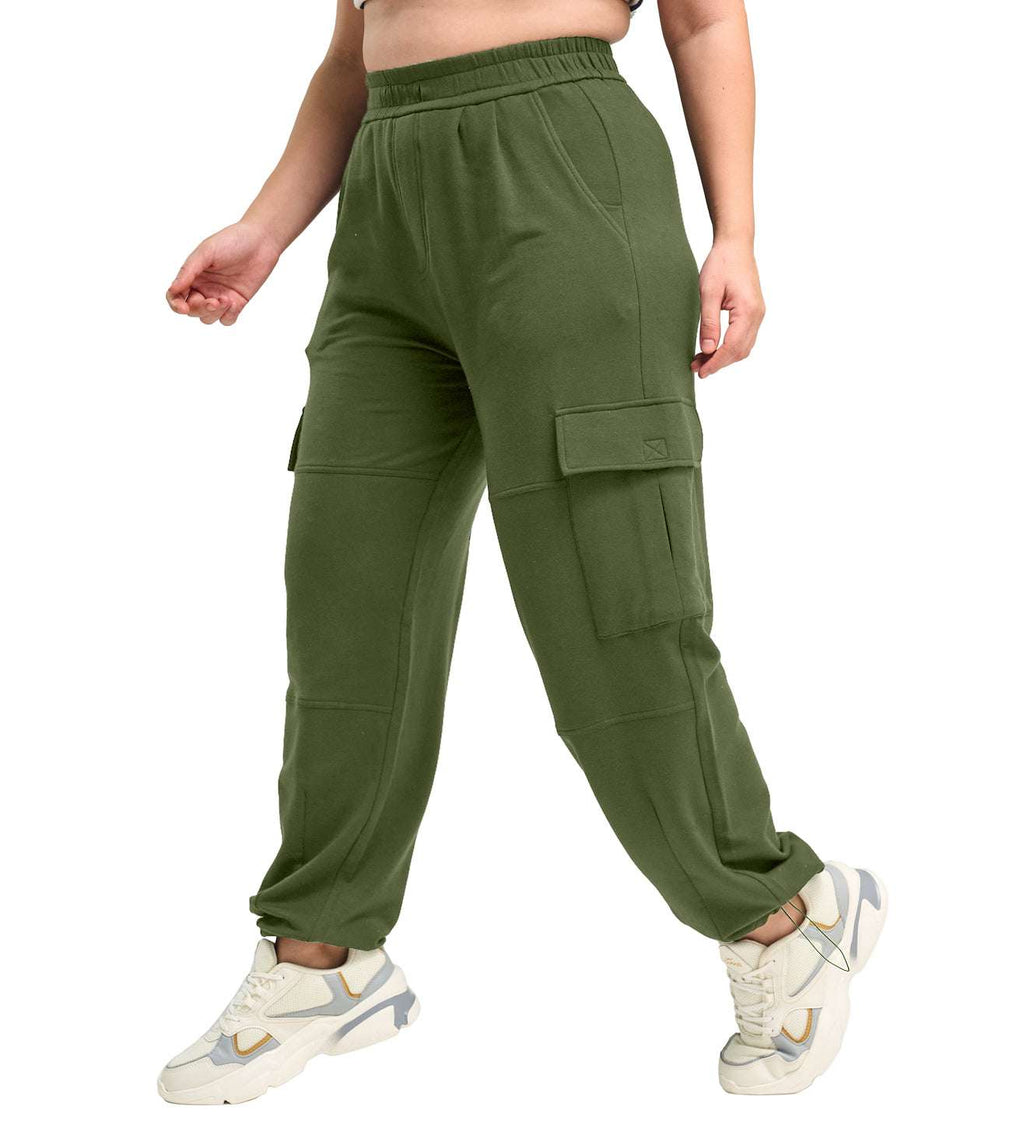 Modal Fleece Cargo Trousers - Marvel