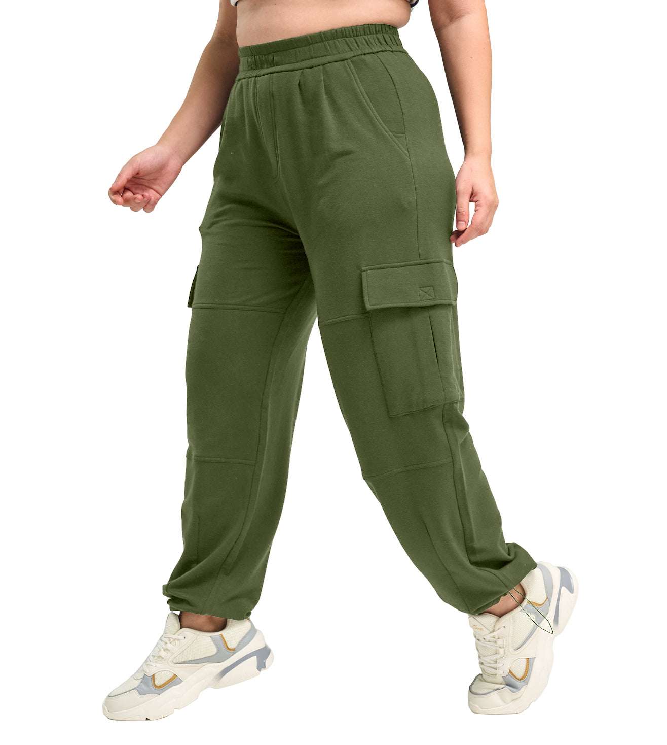 Modal Fleece Cargo Trousers - Marvel