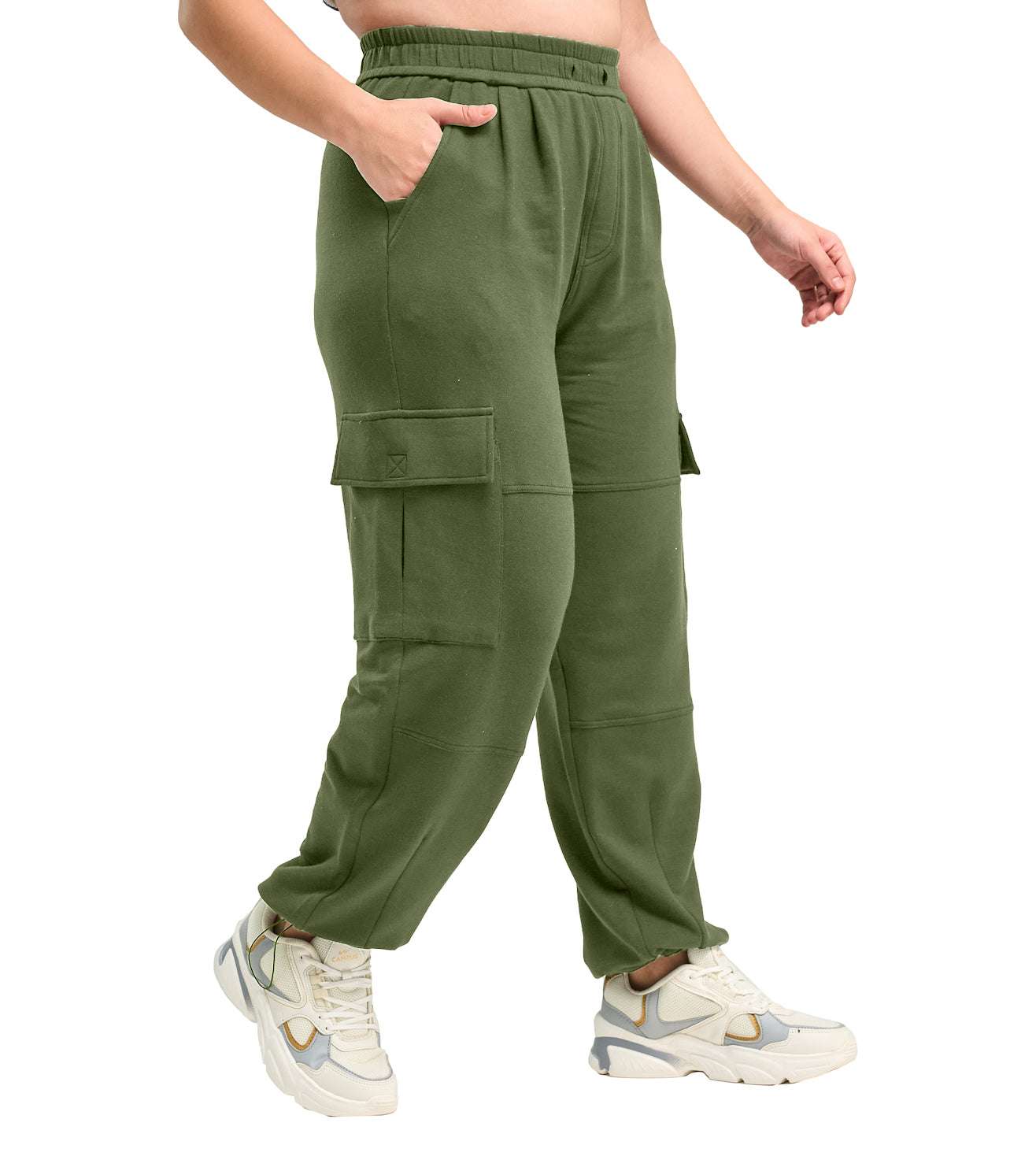 Modal Fleece Cargo Trousers - Marvel