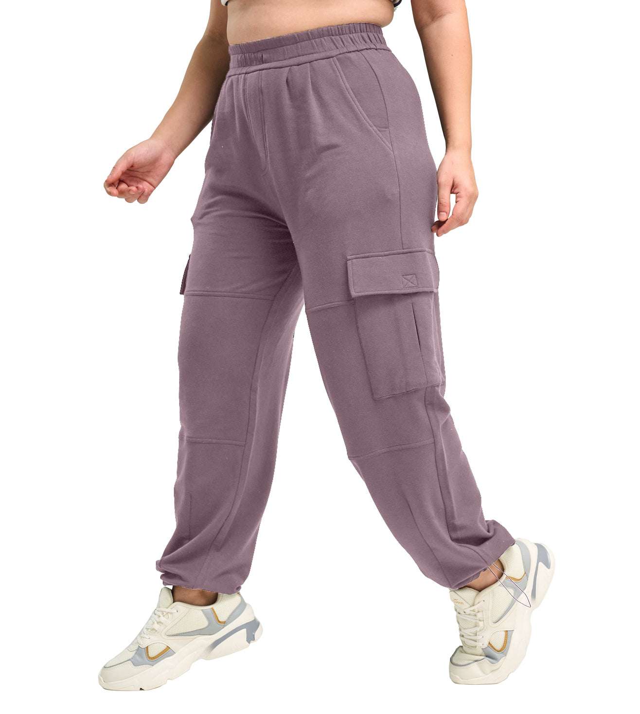Modal Fleece Cargo Trousers - Marvel