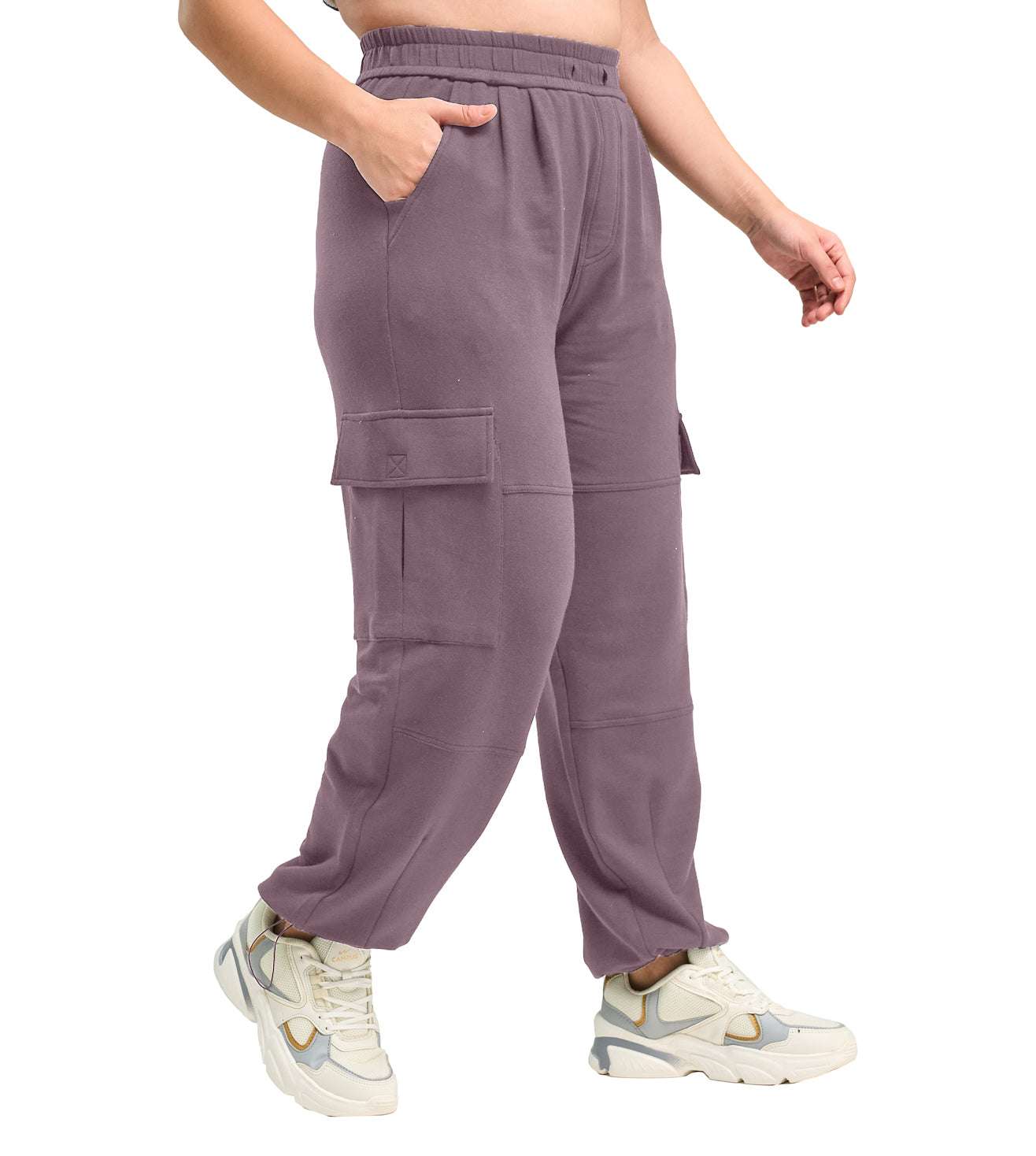 Modal Fleece Cargo Trousers - Marvel