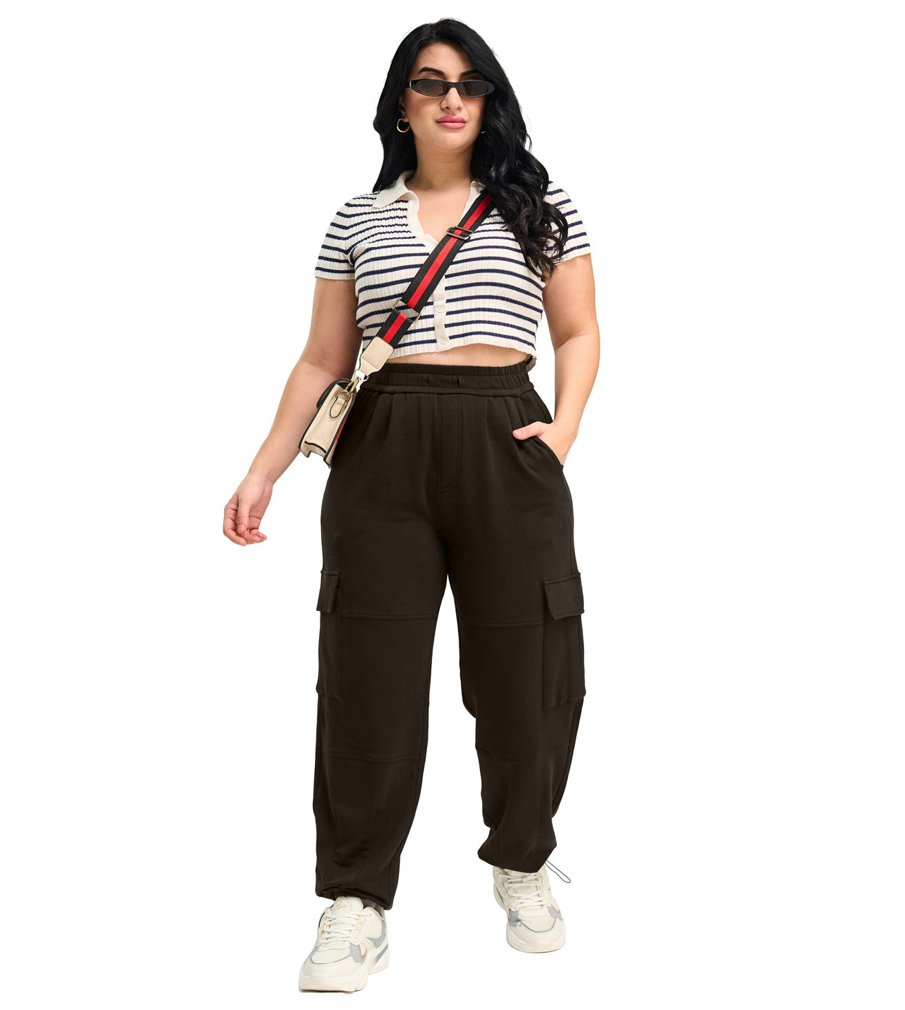 Modal Fleece Cargo Trousers - Marvel